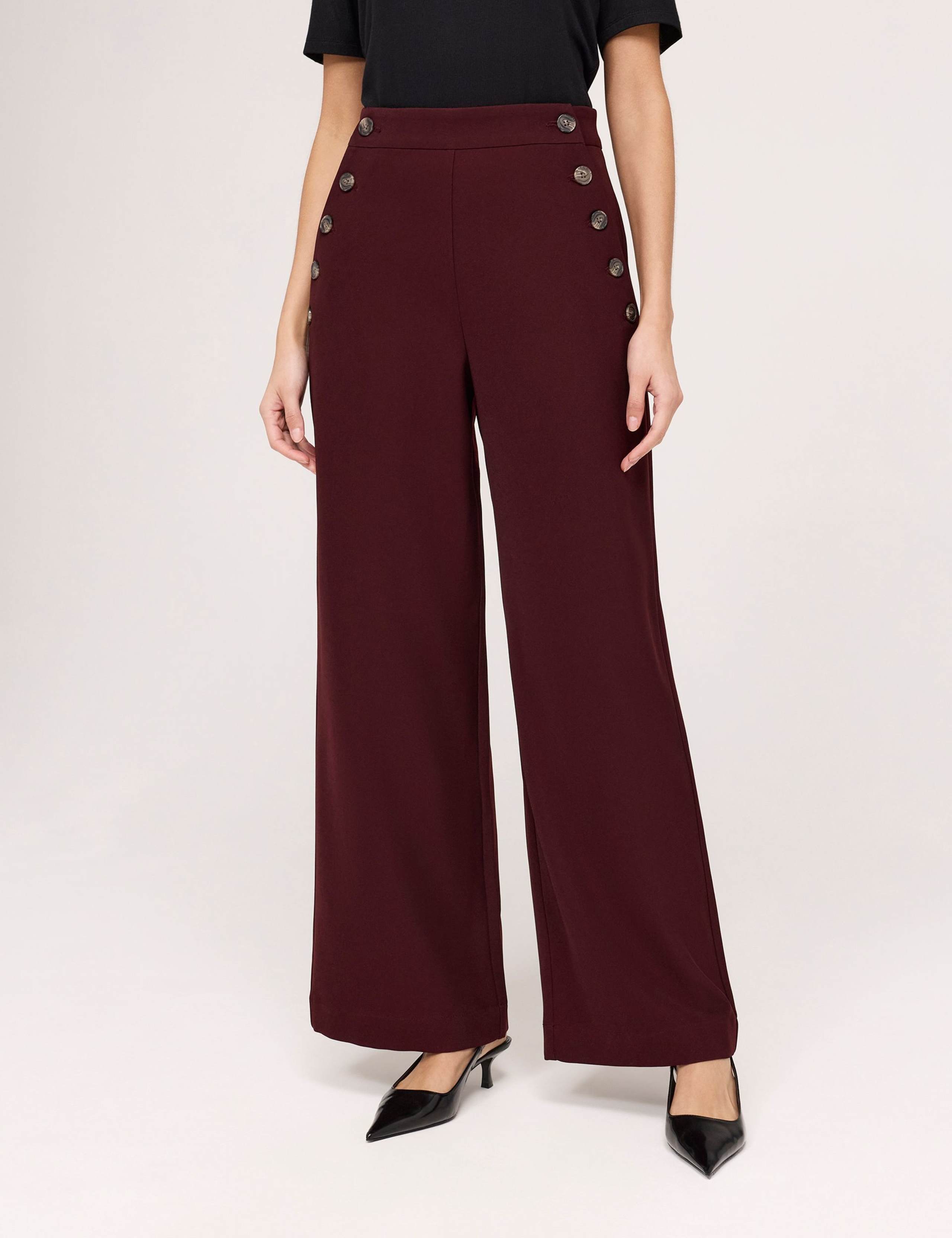 Twill Wide Leg Trousers 4 of 5