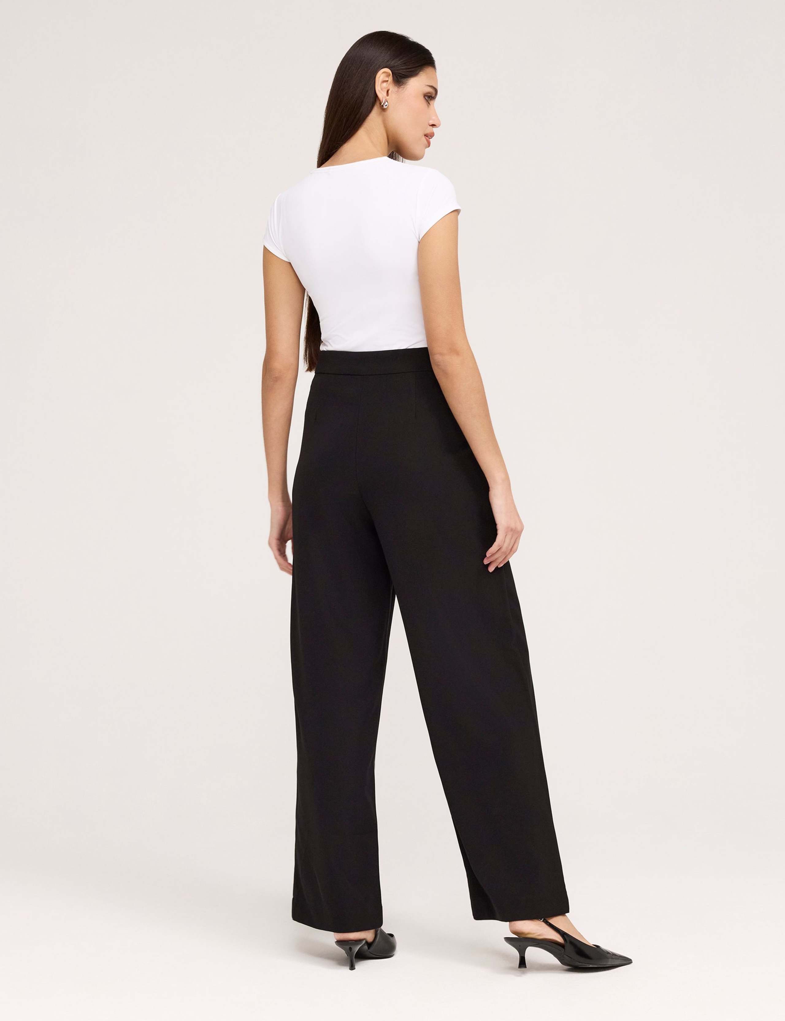 Twill Wide Leg Trousers 2 of 5