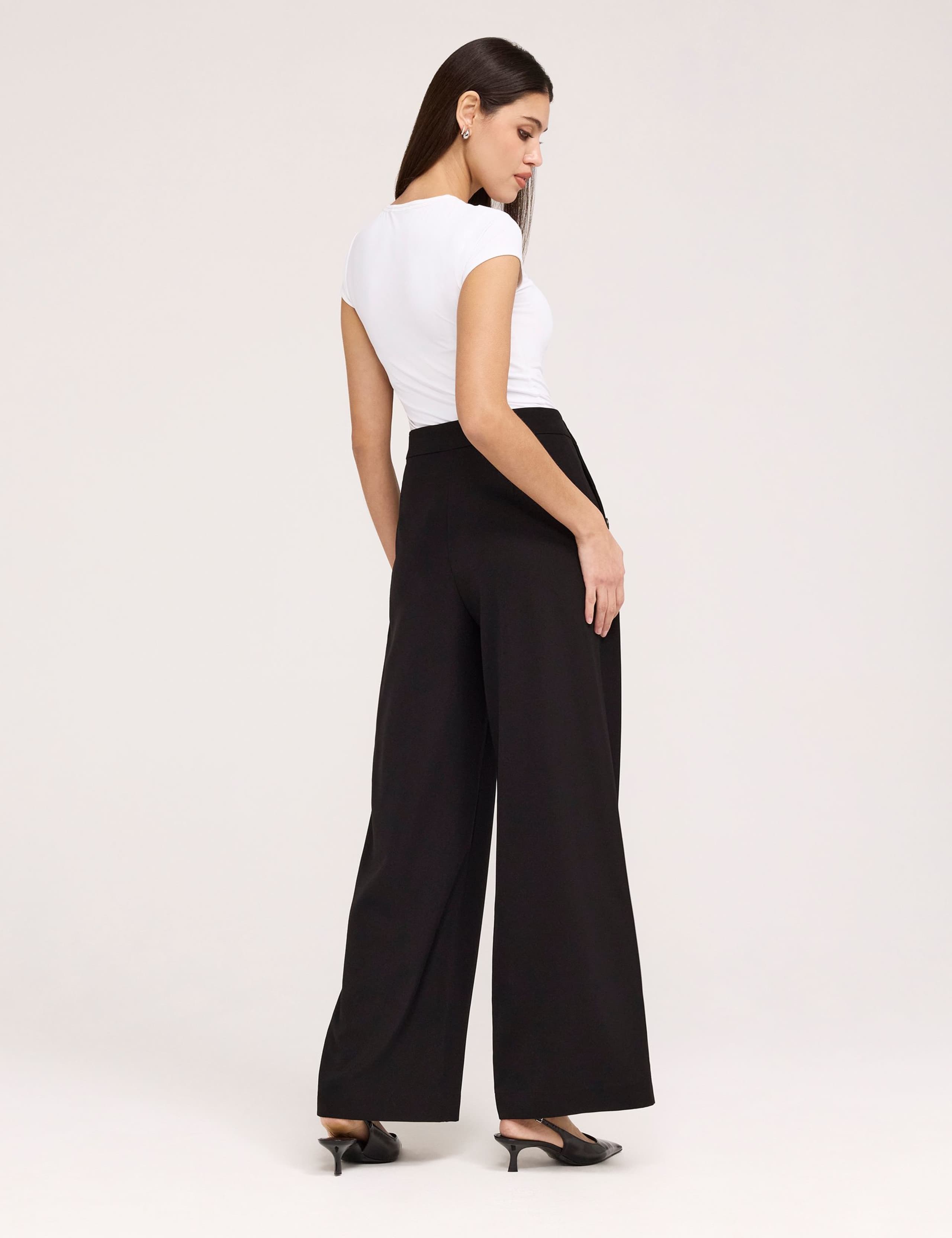 Twill Wide Leg Trousers 3 of 5