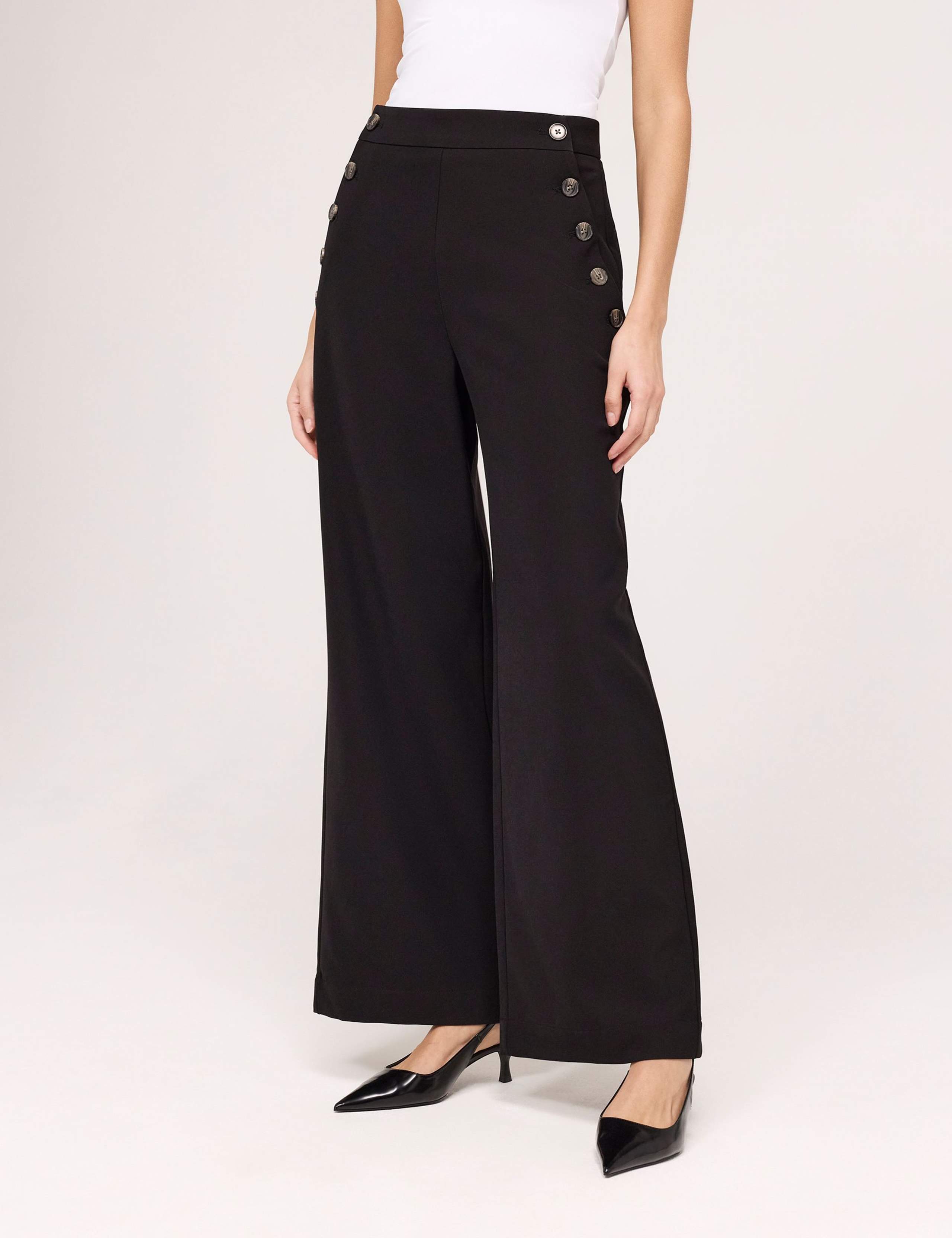 Twill Wide Leg Trousers 4 of 5