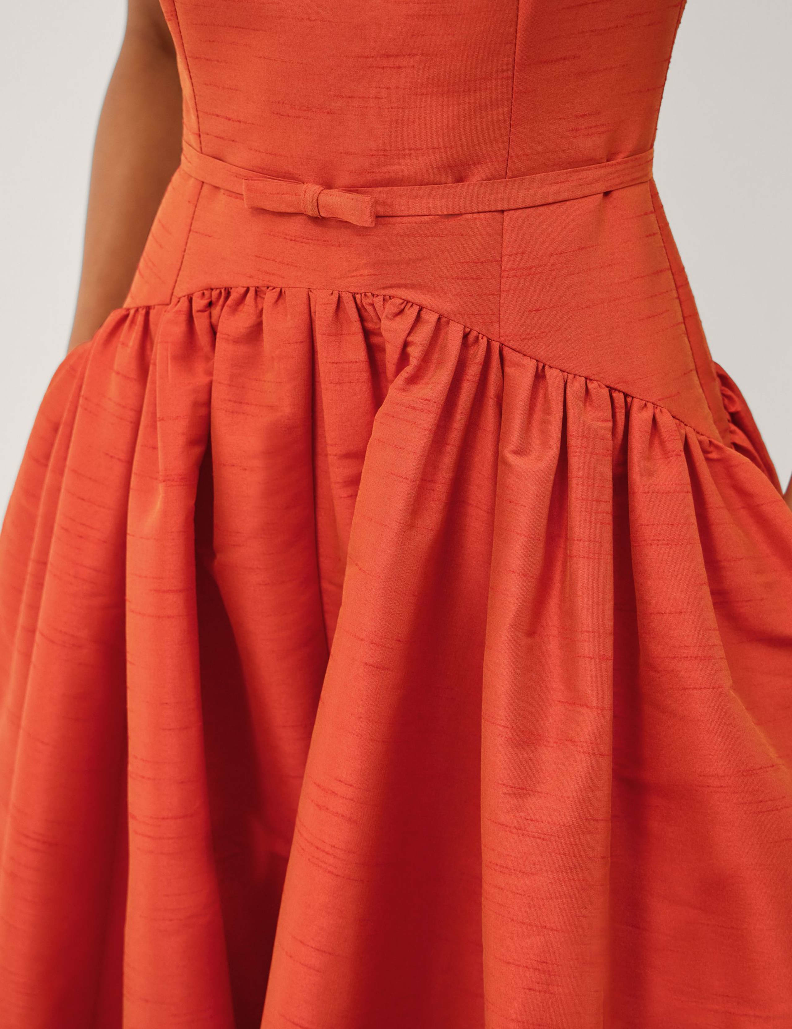 Scoop Neck Midi Skater Dress 4 of 6