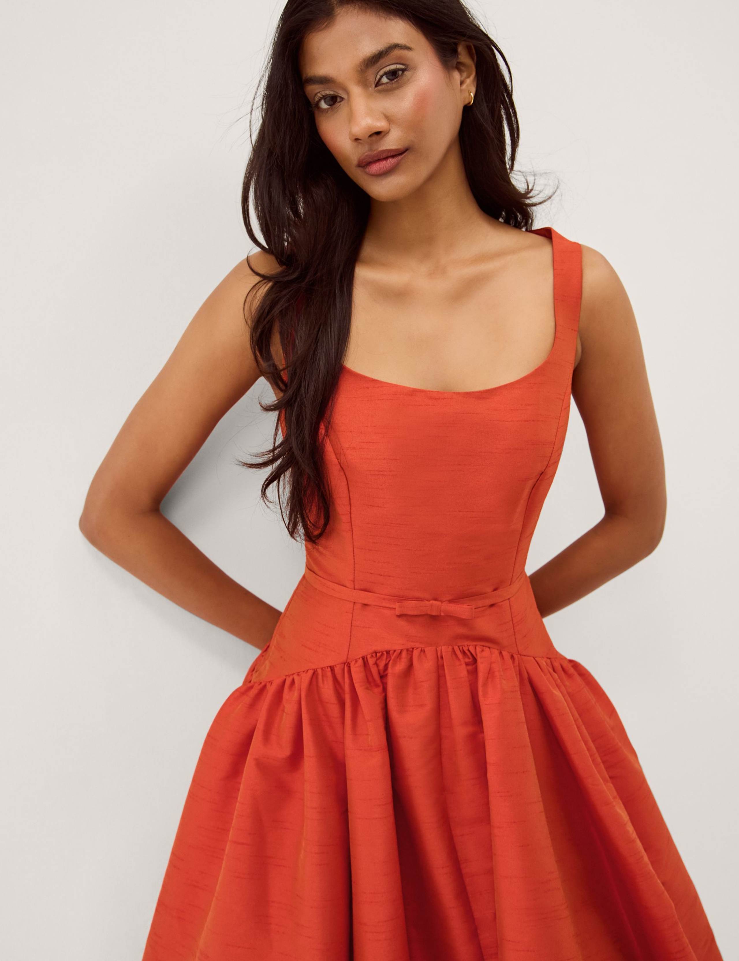 Scoop Neck Midi Skater Dress 5 of 6