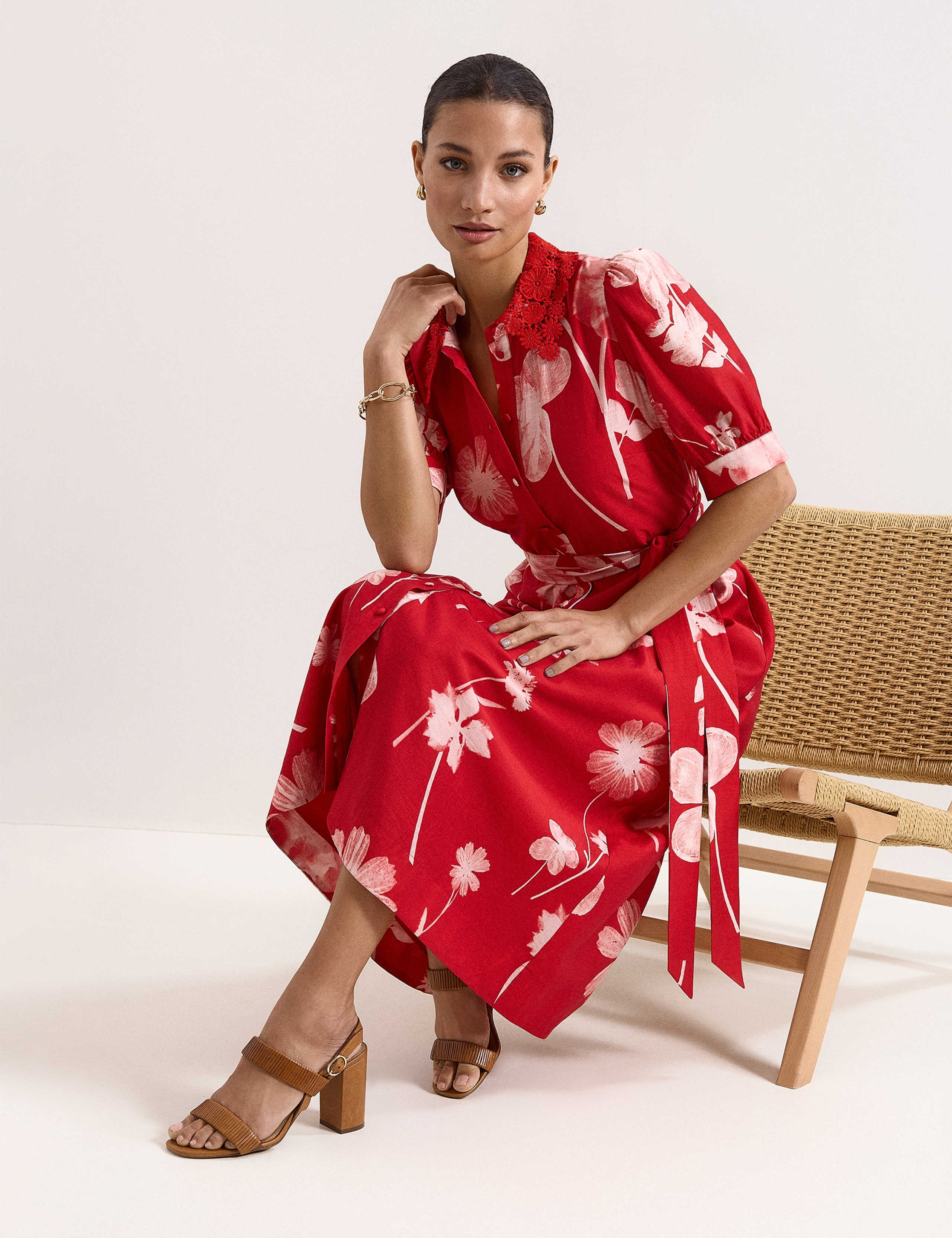 Floral Midi Skater Dress 7 of 8