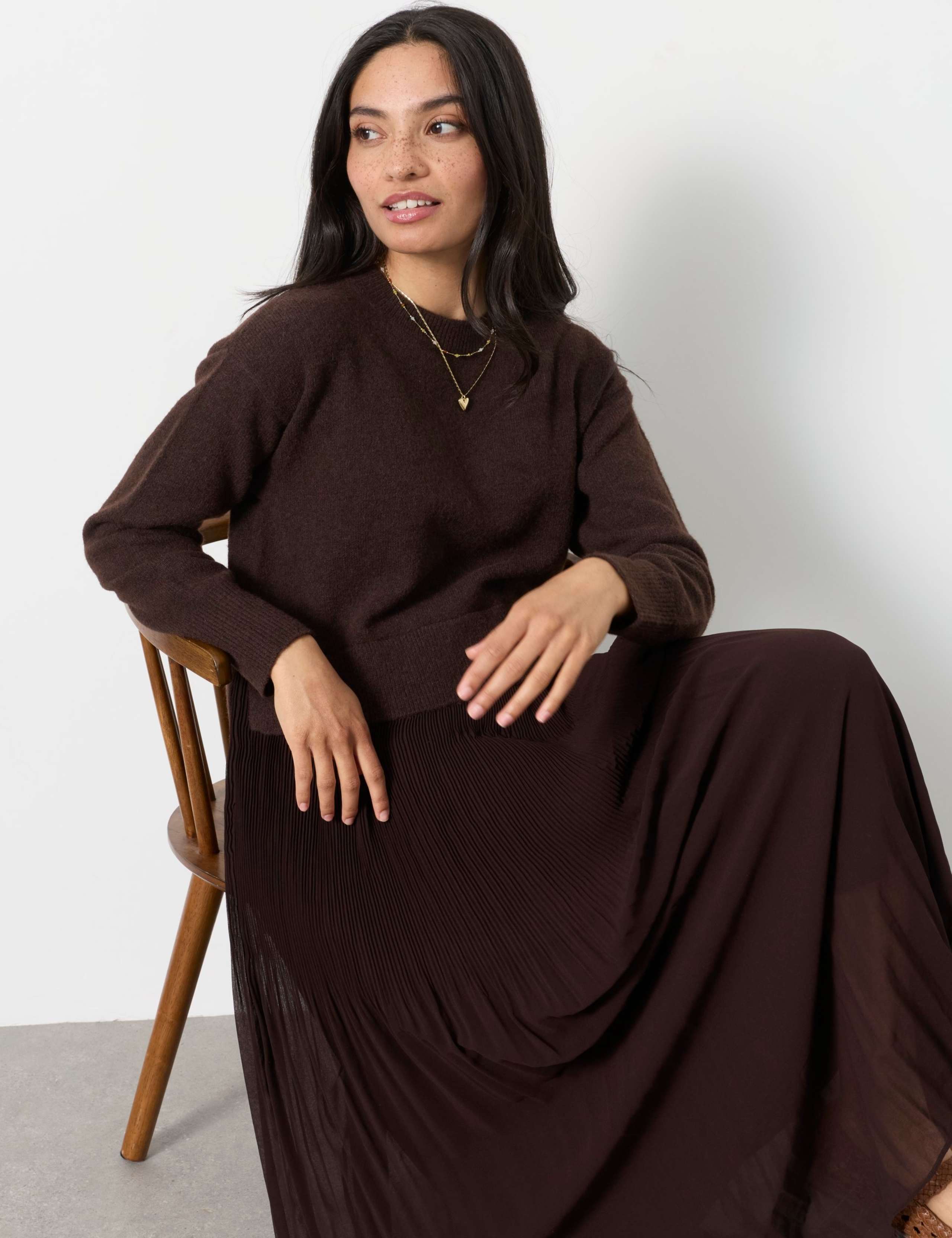 Knitted Jumper Maxi Dress with Wool 4 of 6