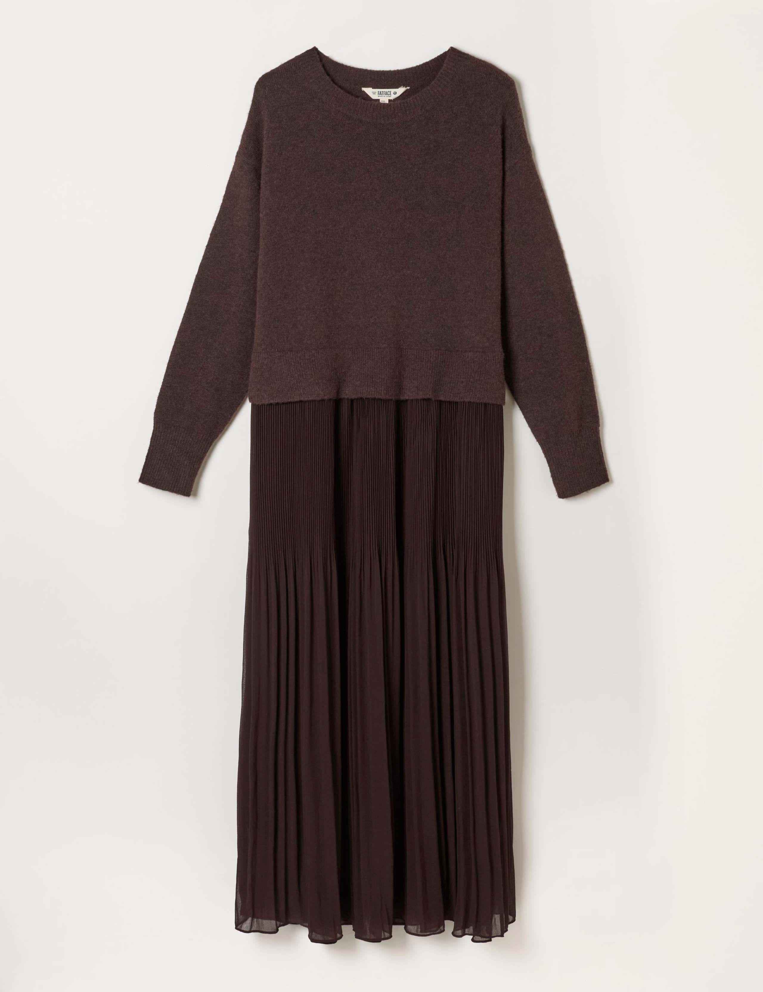 Knitted Jumper Maxi Dress with Wool 2 of 6