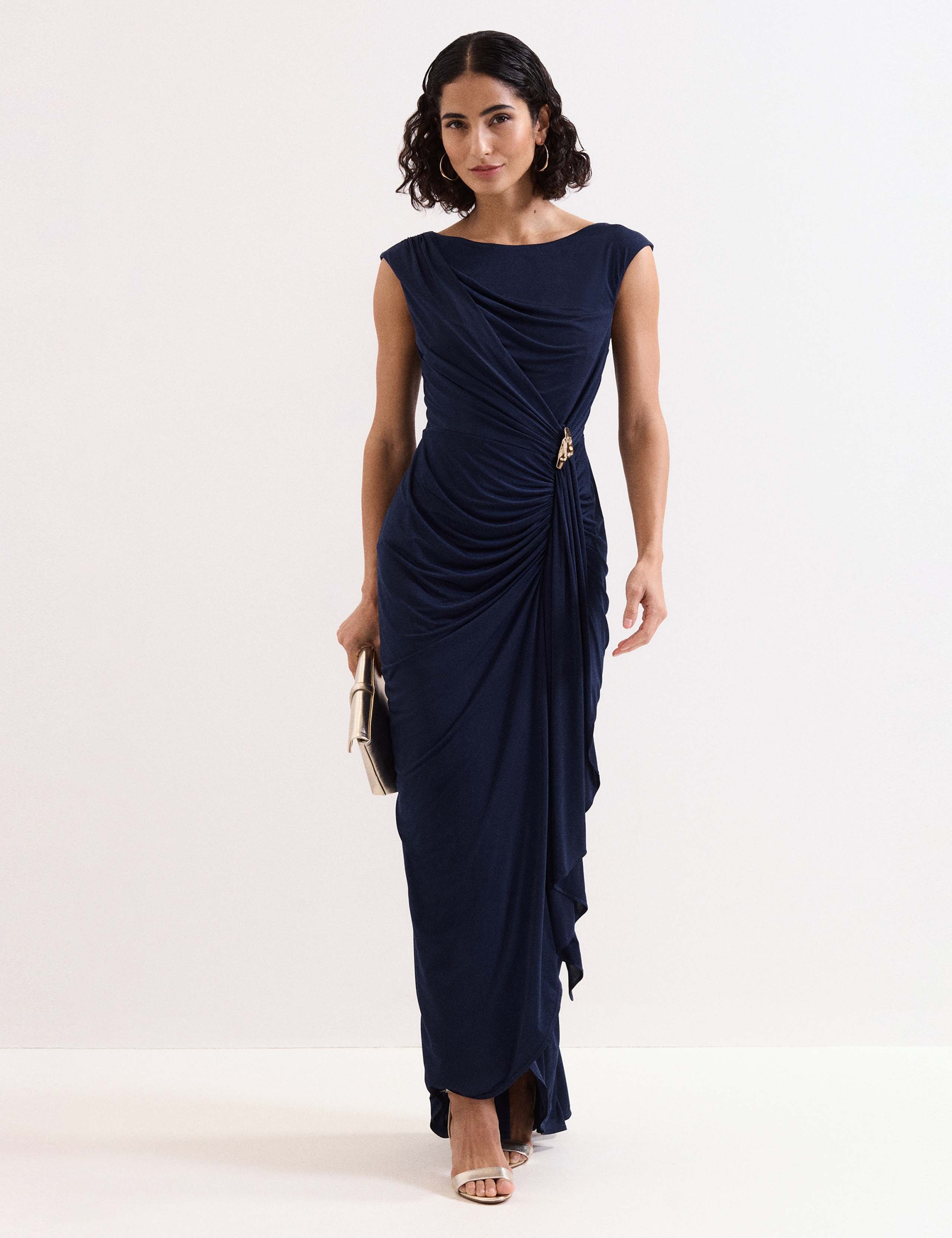 Round Neck Maxi Skater Dress 1 of 8
