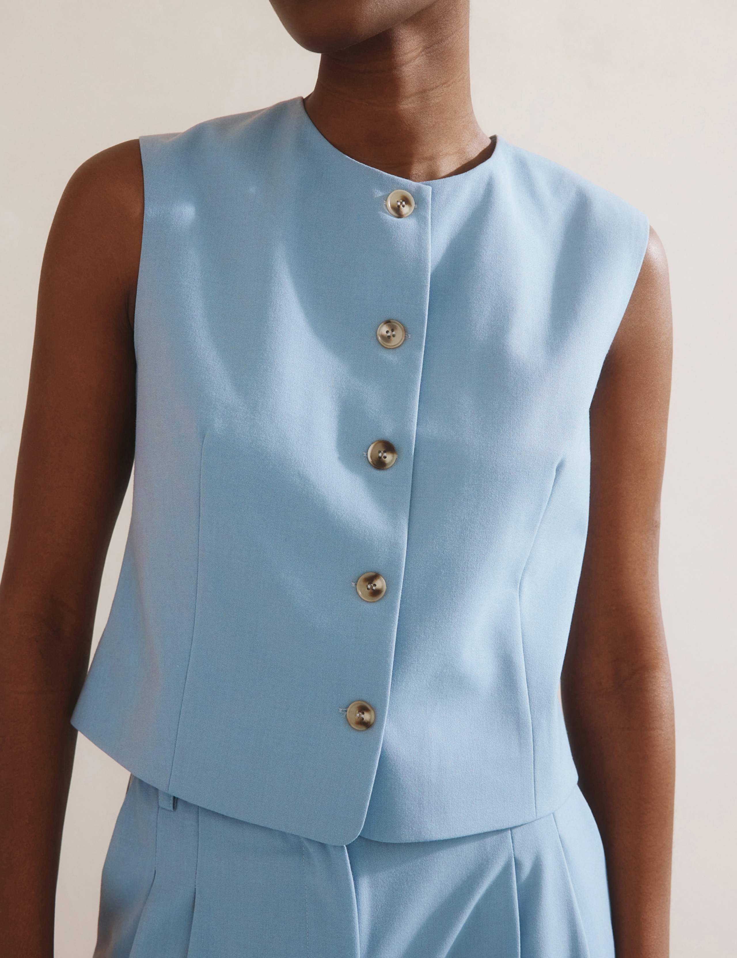 Single Breasted Cropped Waistcoat 5 of 6