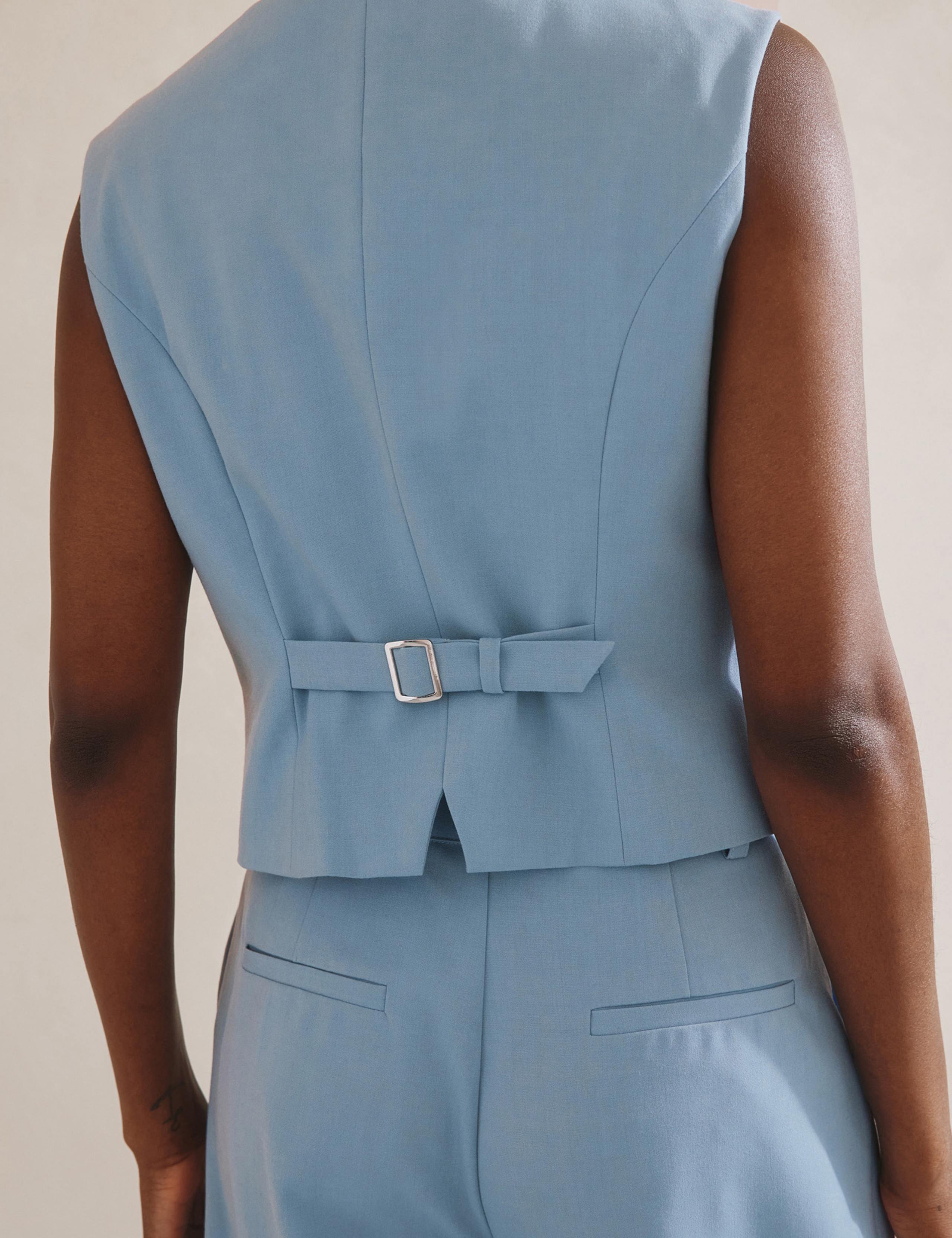 Single Breasted Cropped Waistcoat 6 of 6