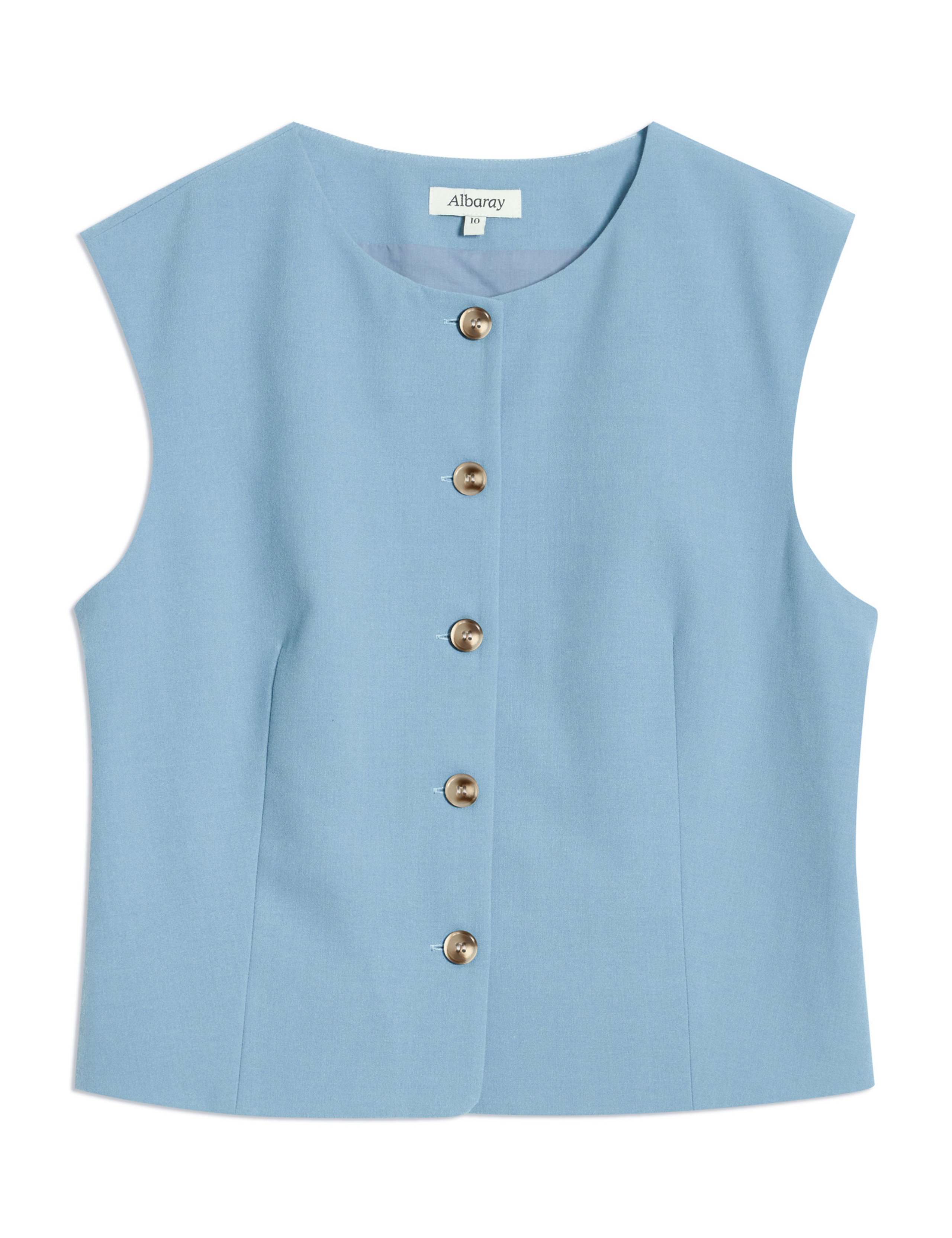 Single Breasted Cropped Waistcoat 2 of 6