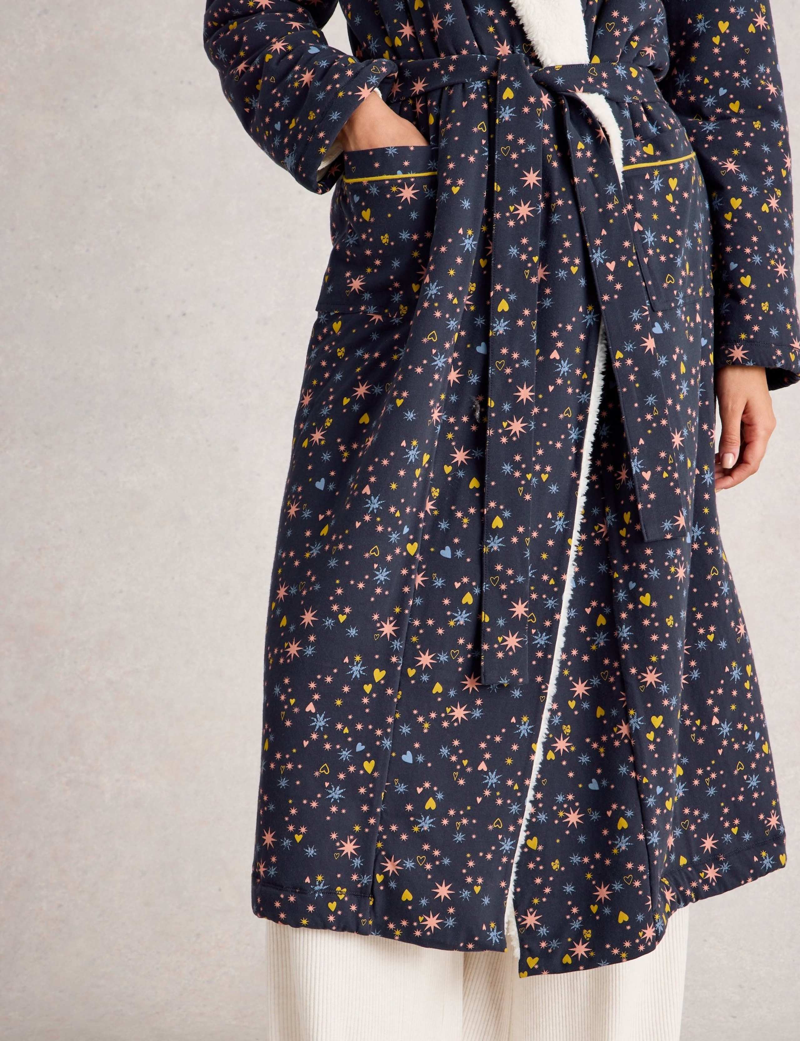 Cotton Rich Star Print Dressing Gown 5 of 6