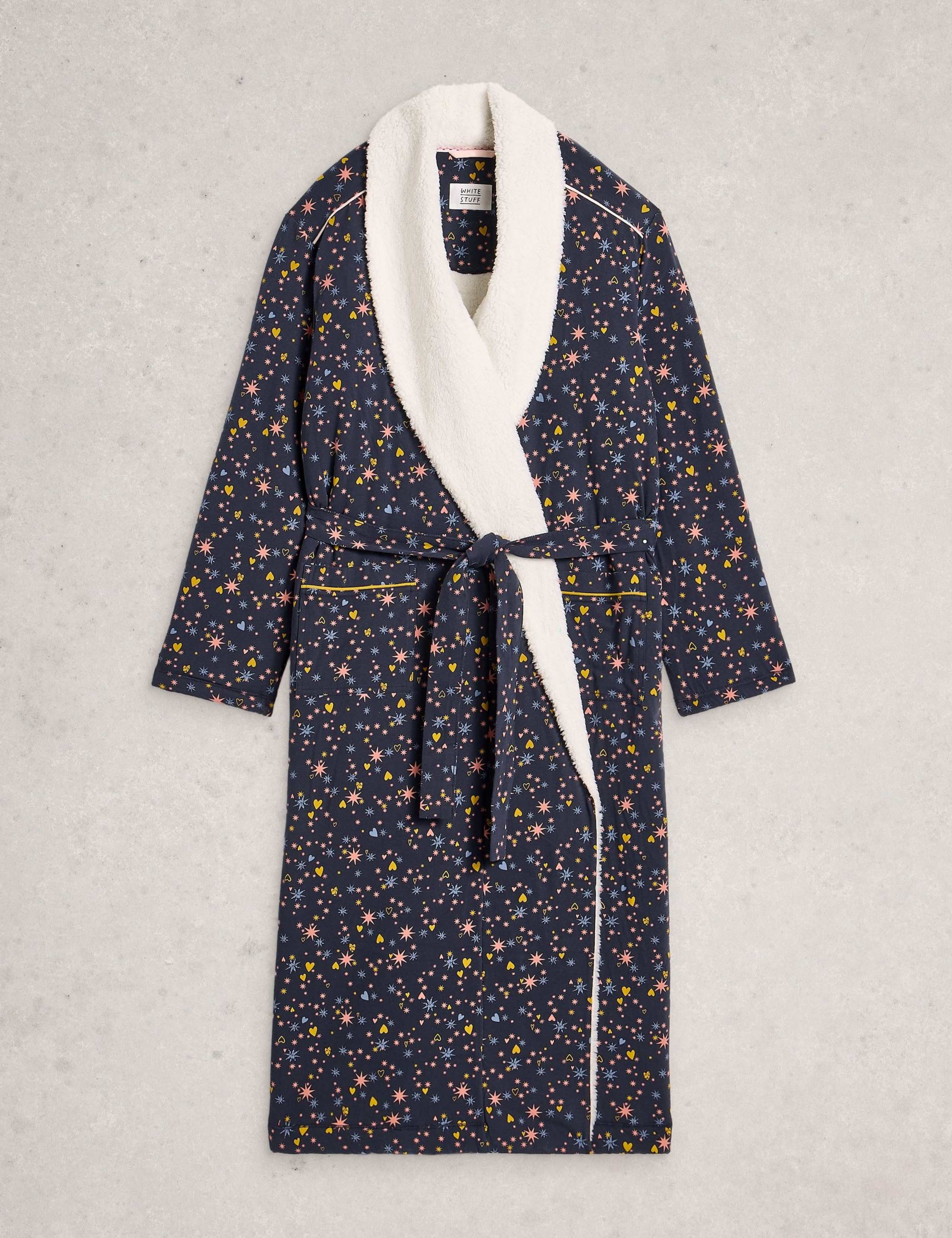 Cotton Rich Star Print Dressing Gown 2 of 6