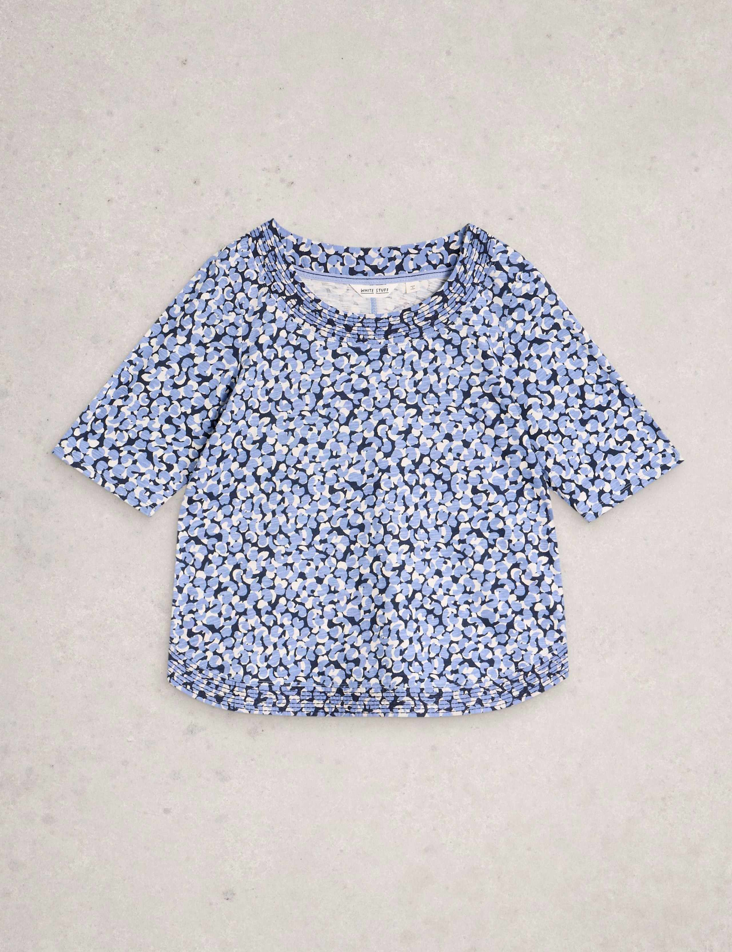 Pure Cotton Jersey Printed Top 2 of 6