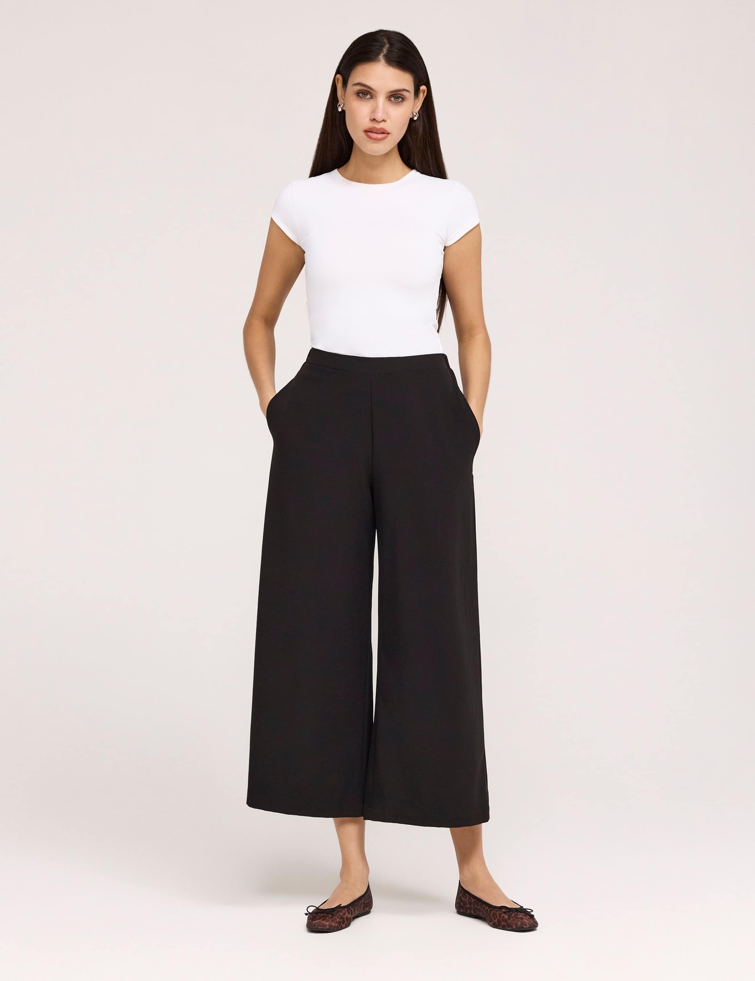 Wide Leg Cropped Trousers 2 of 5