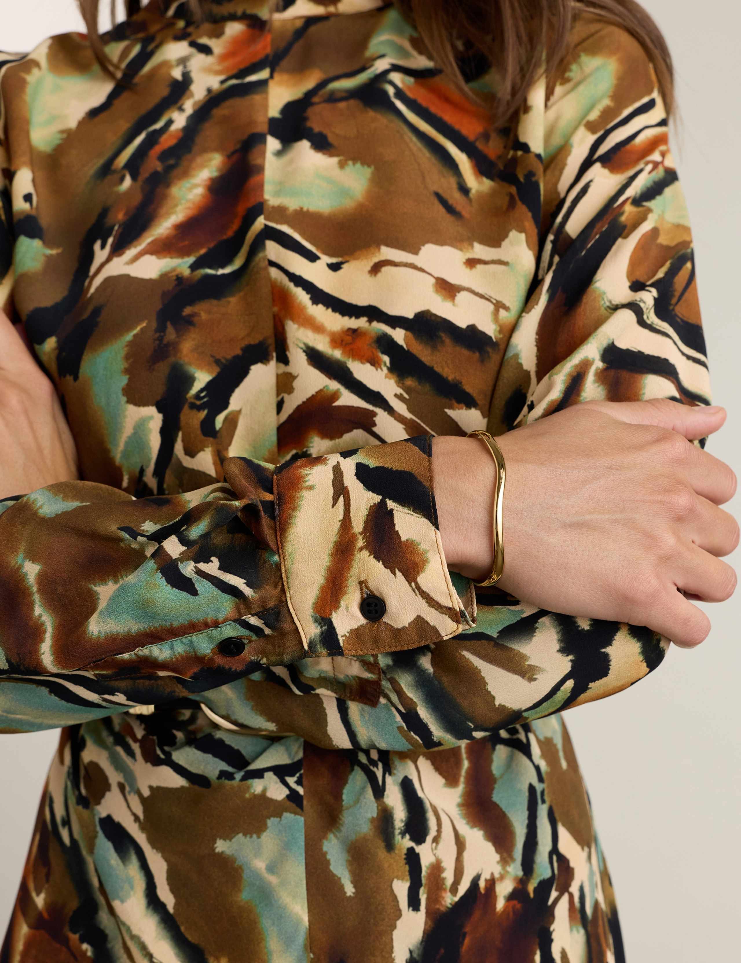 Printed Fit and Flare Midi Dress 6 of 6