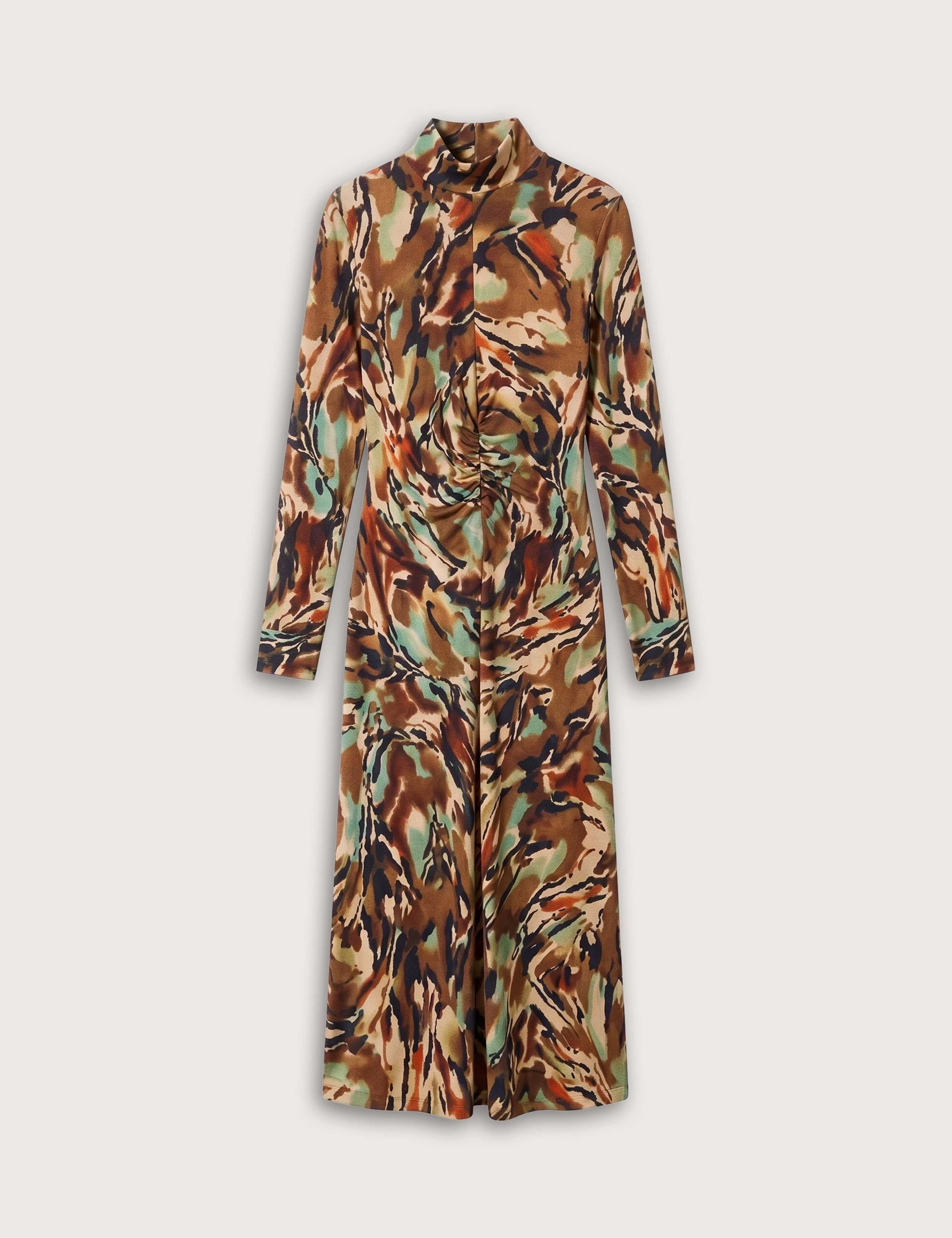 Printed Fit and Flare Midi Dress 2 of 6