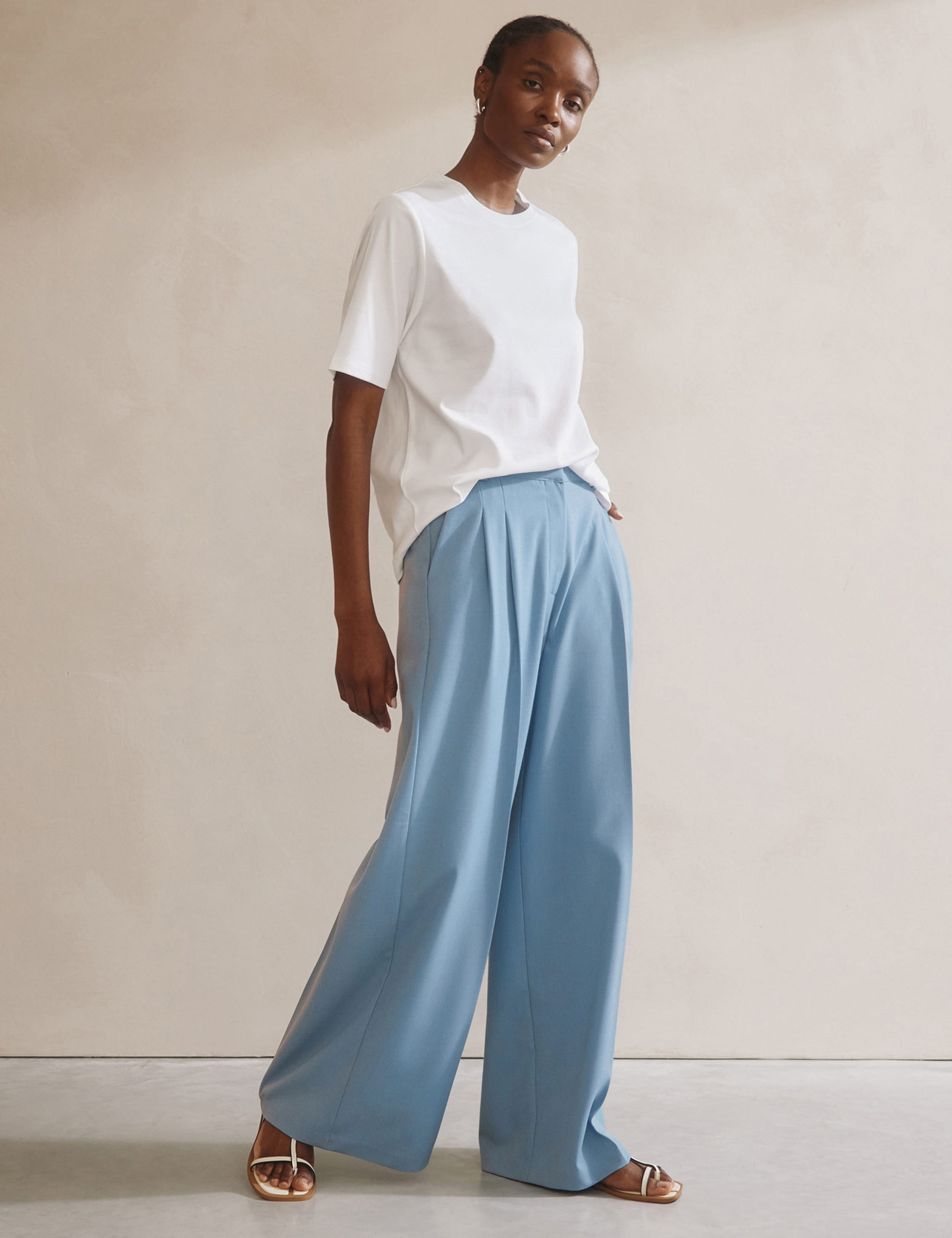 Double Pleat Wide Leg Trousers 5 of 6