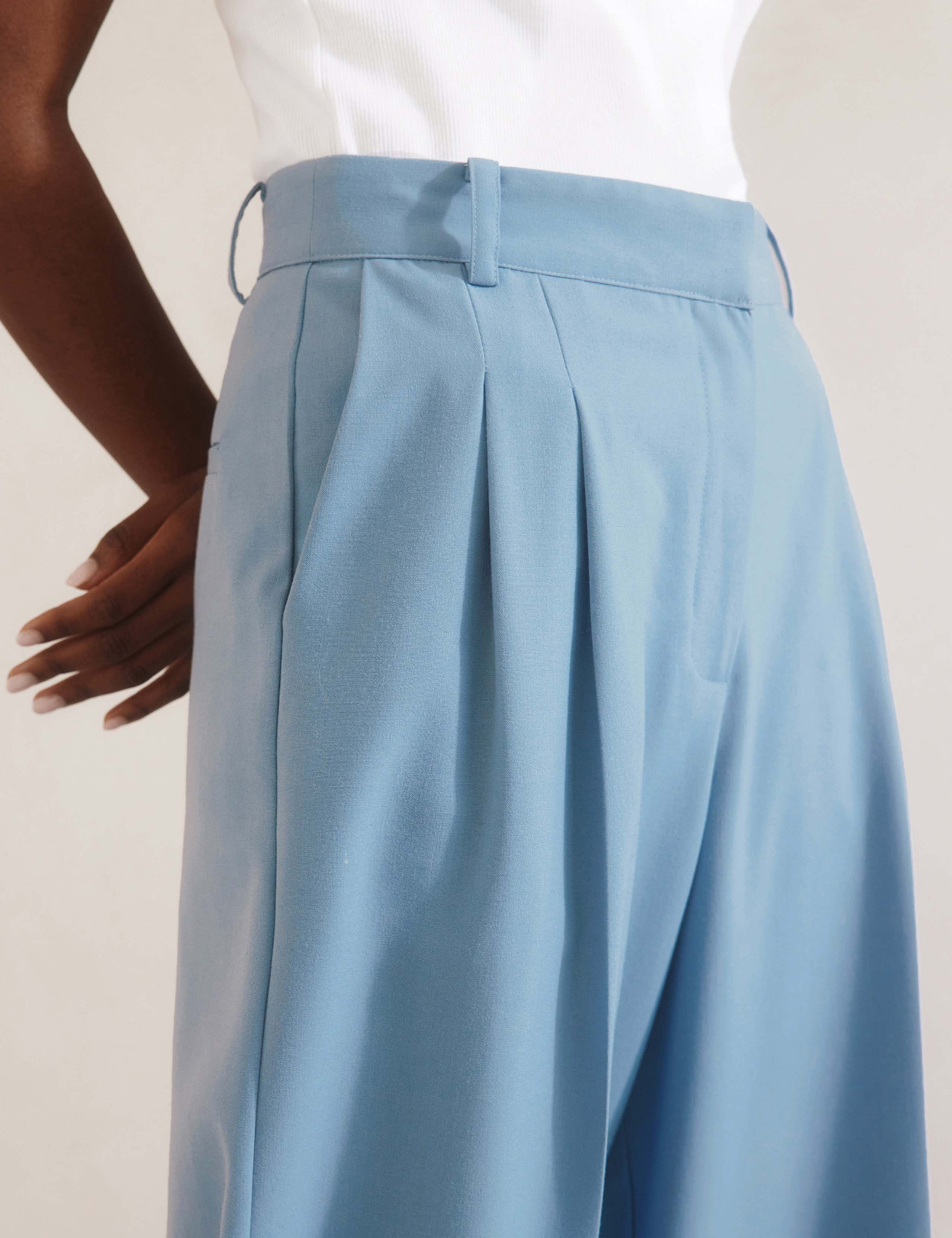Double Pleat Wide Leg Trousers 6 of 6