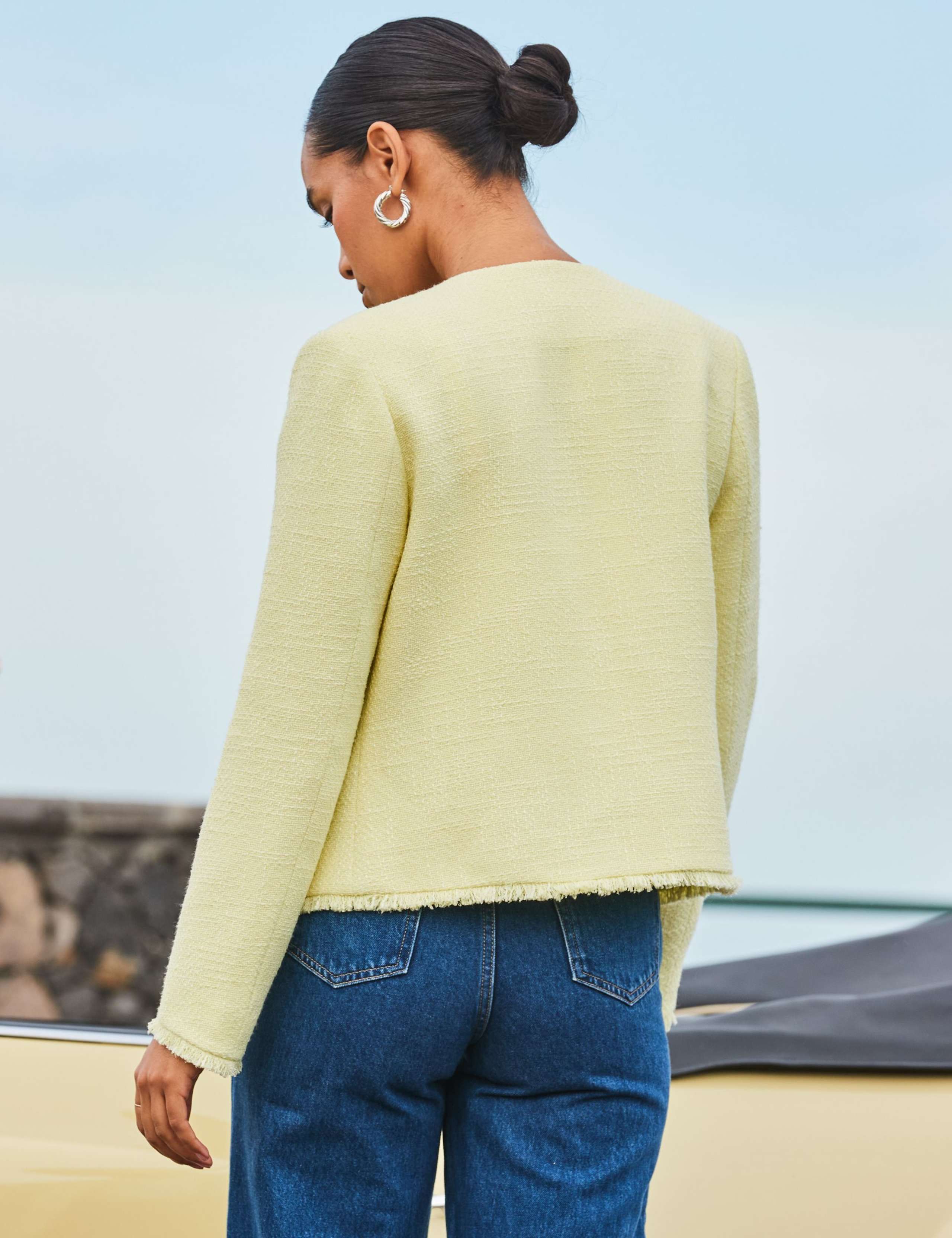 Textured Collarless Jacket 4 of 7