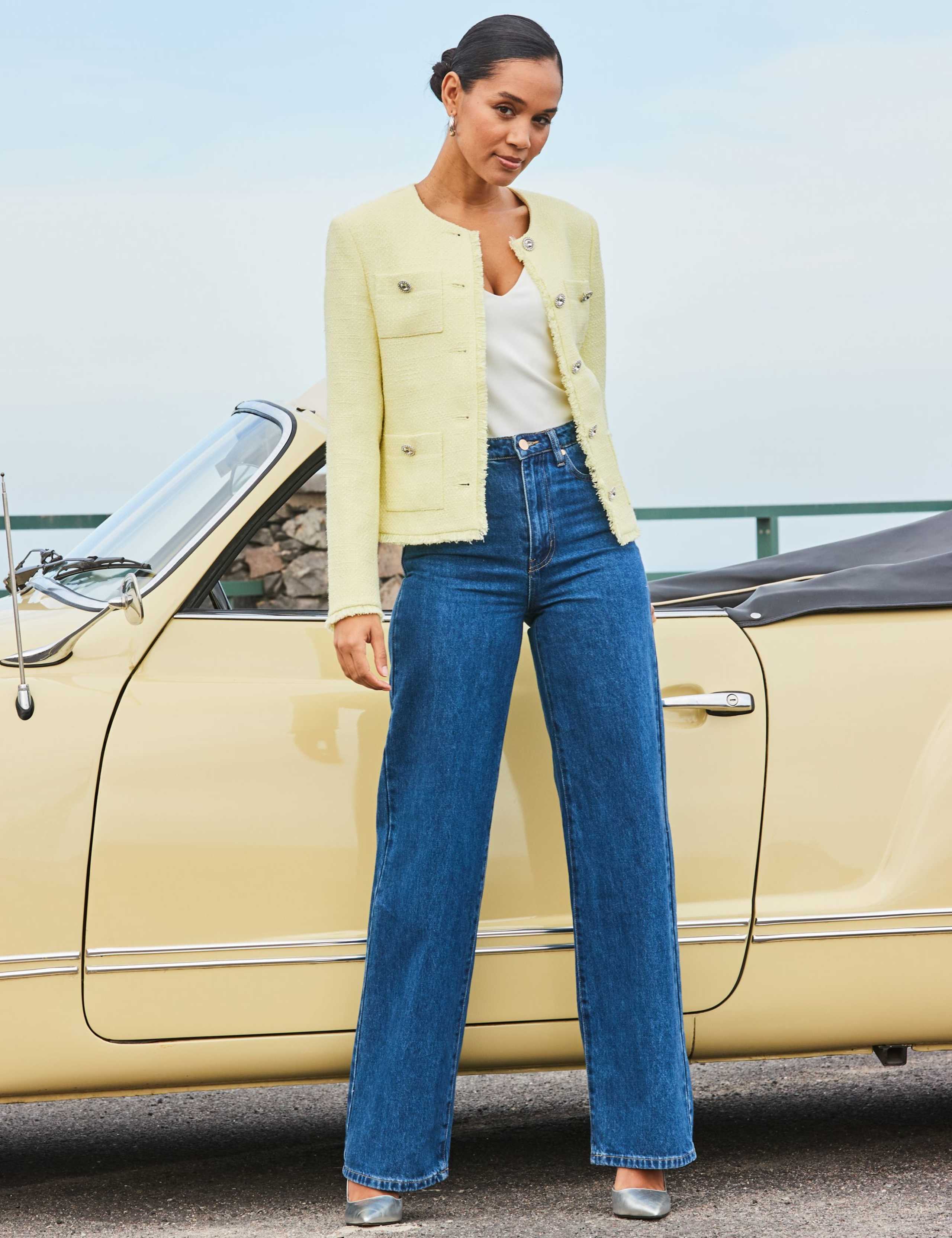 Textured Collarless Jacket 6 of 7