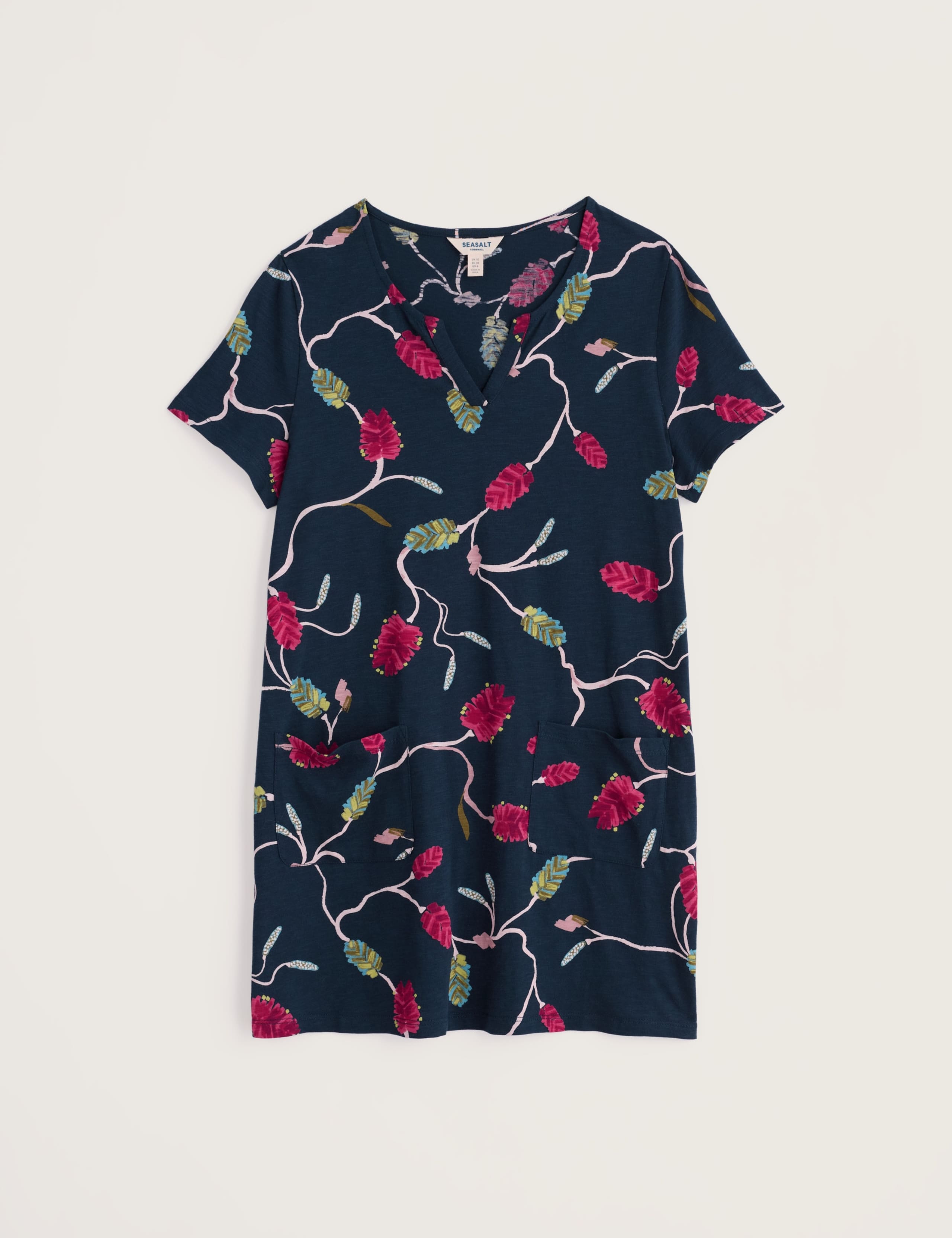 Pure Cotton Floral Notch Neck Tunic 2 of 5