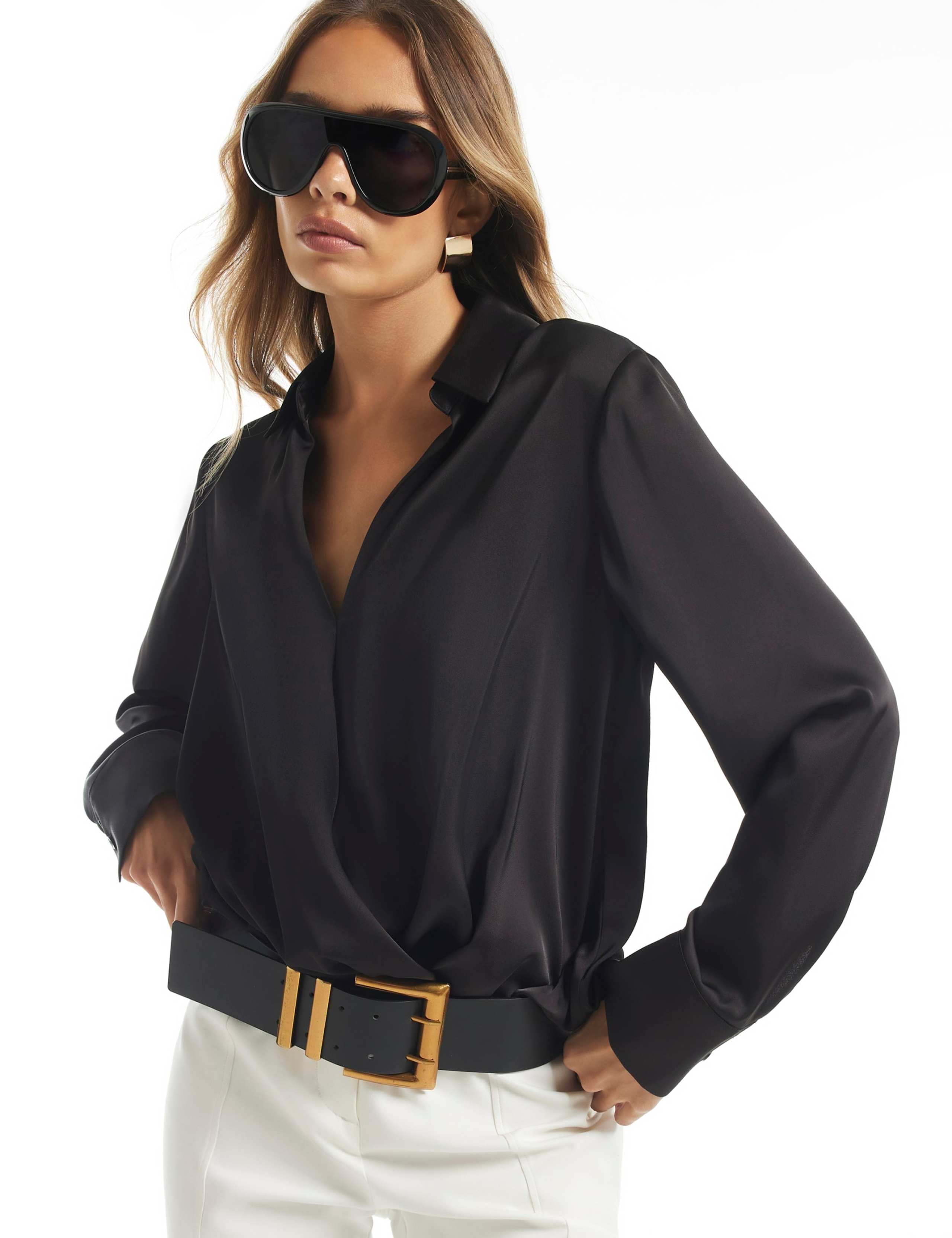 Relaxed Wrap Front Blouse 5 of 6