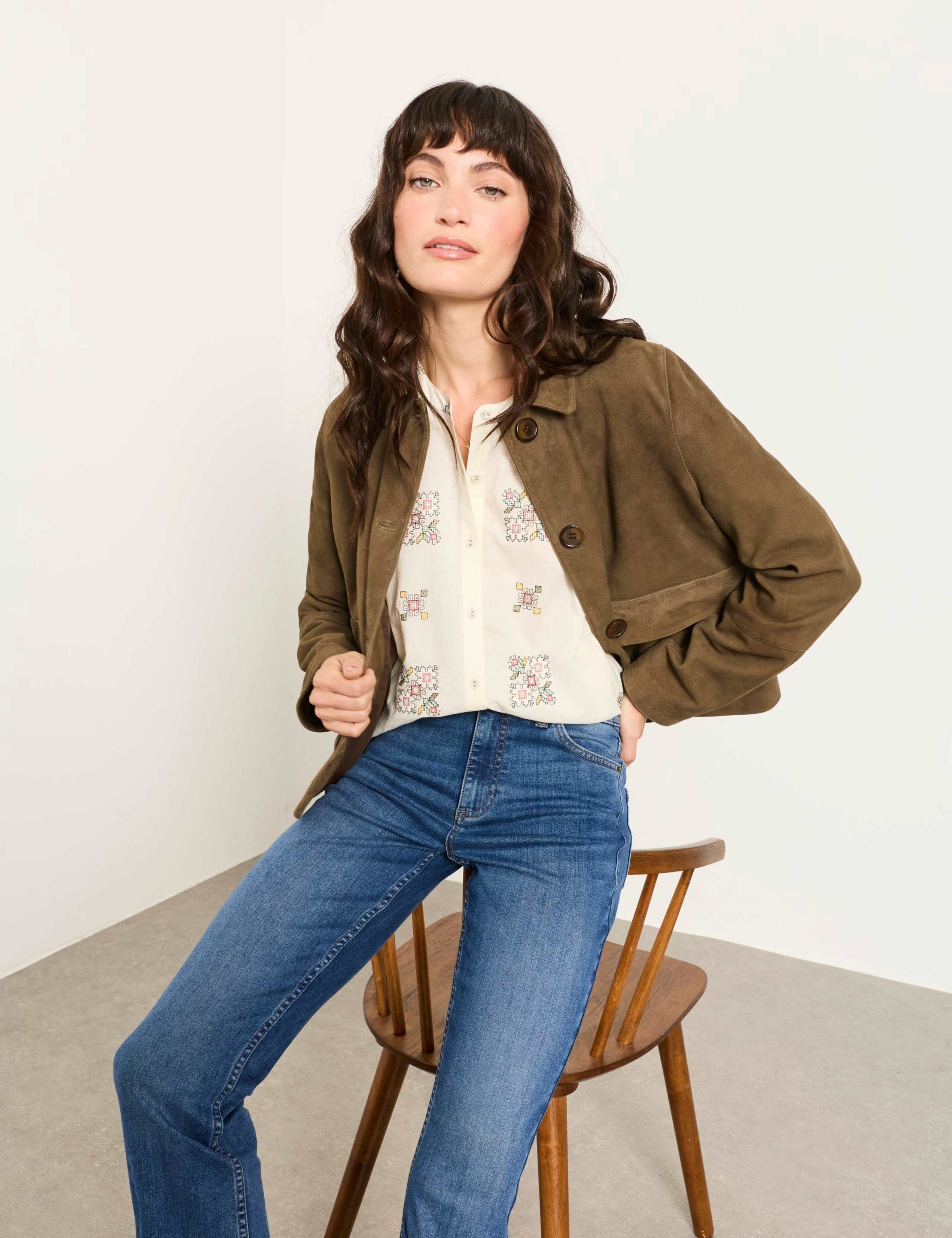 Pure Cotton Embroidery Blouse 3 of 5