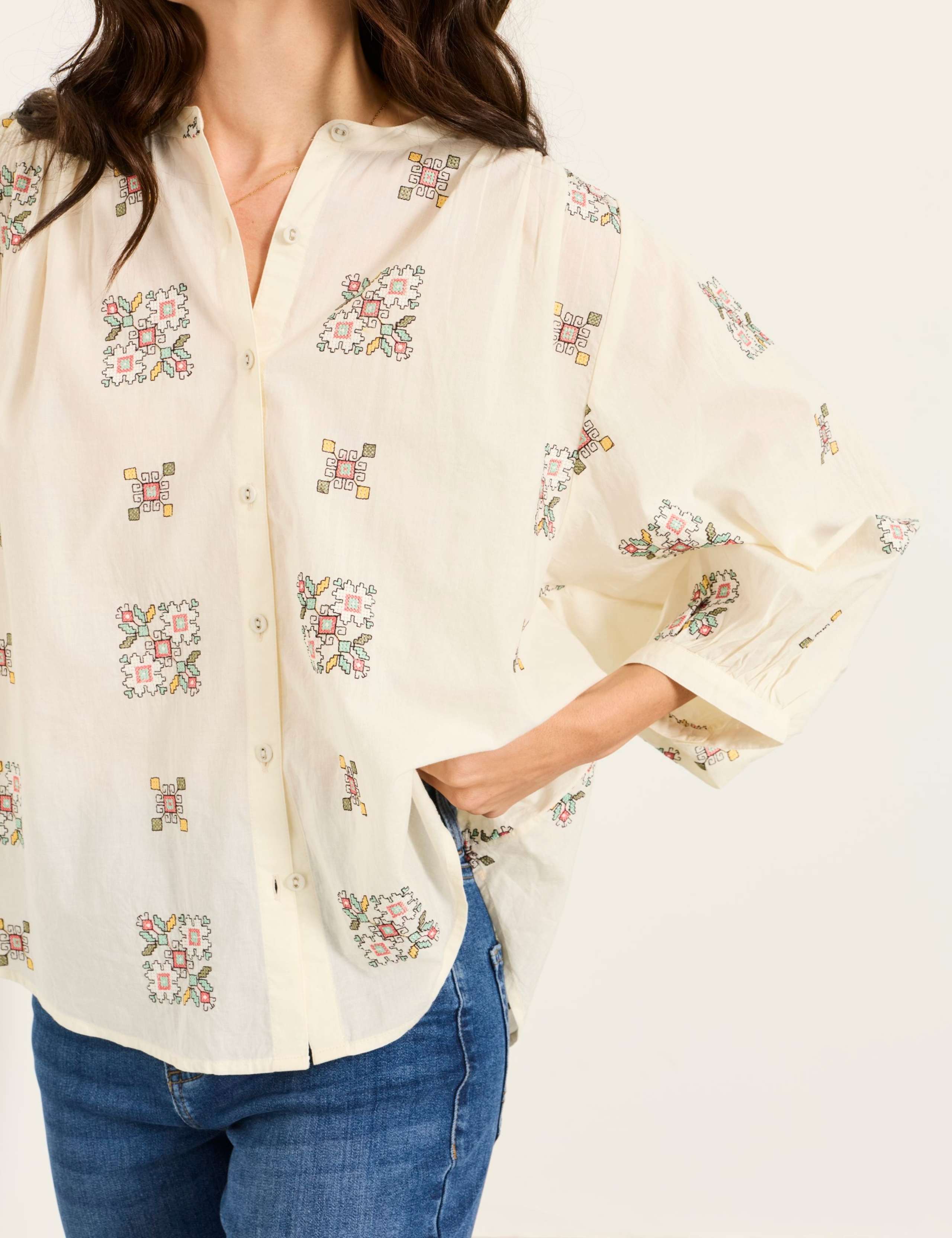 Pure Cotton Embroidery Blouse 5 of 5