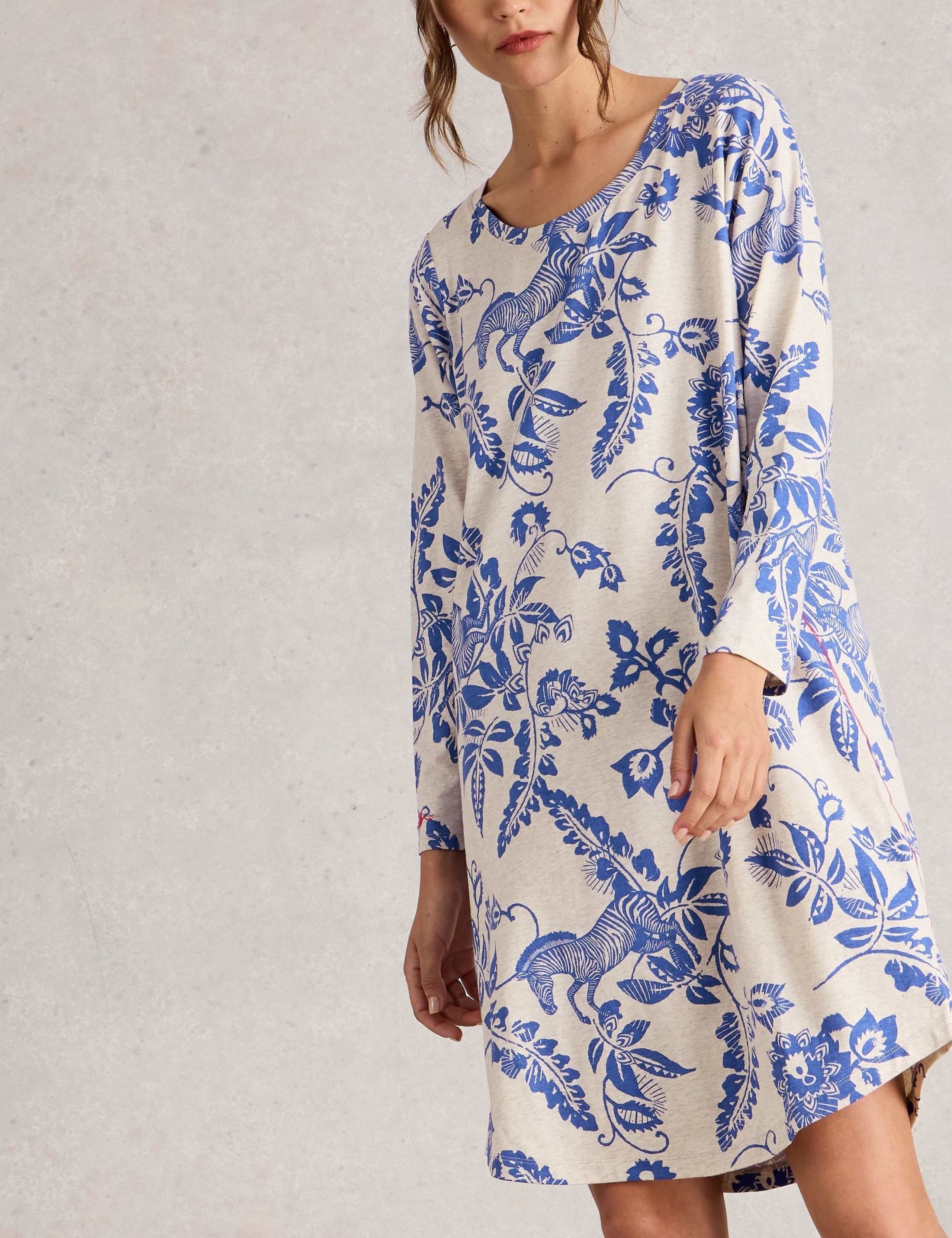 Cotton Modal Jersey Printed Nightdress 6 of 6