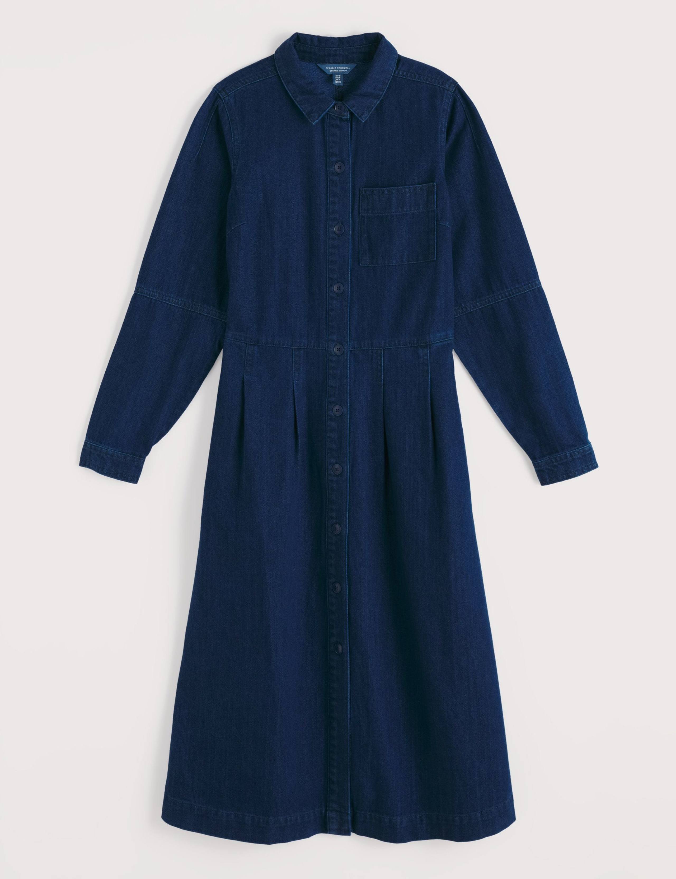Pure Cotton Collared Midi Shirt Dress 2 of 5