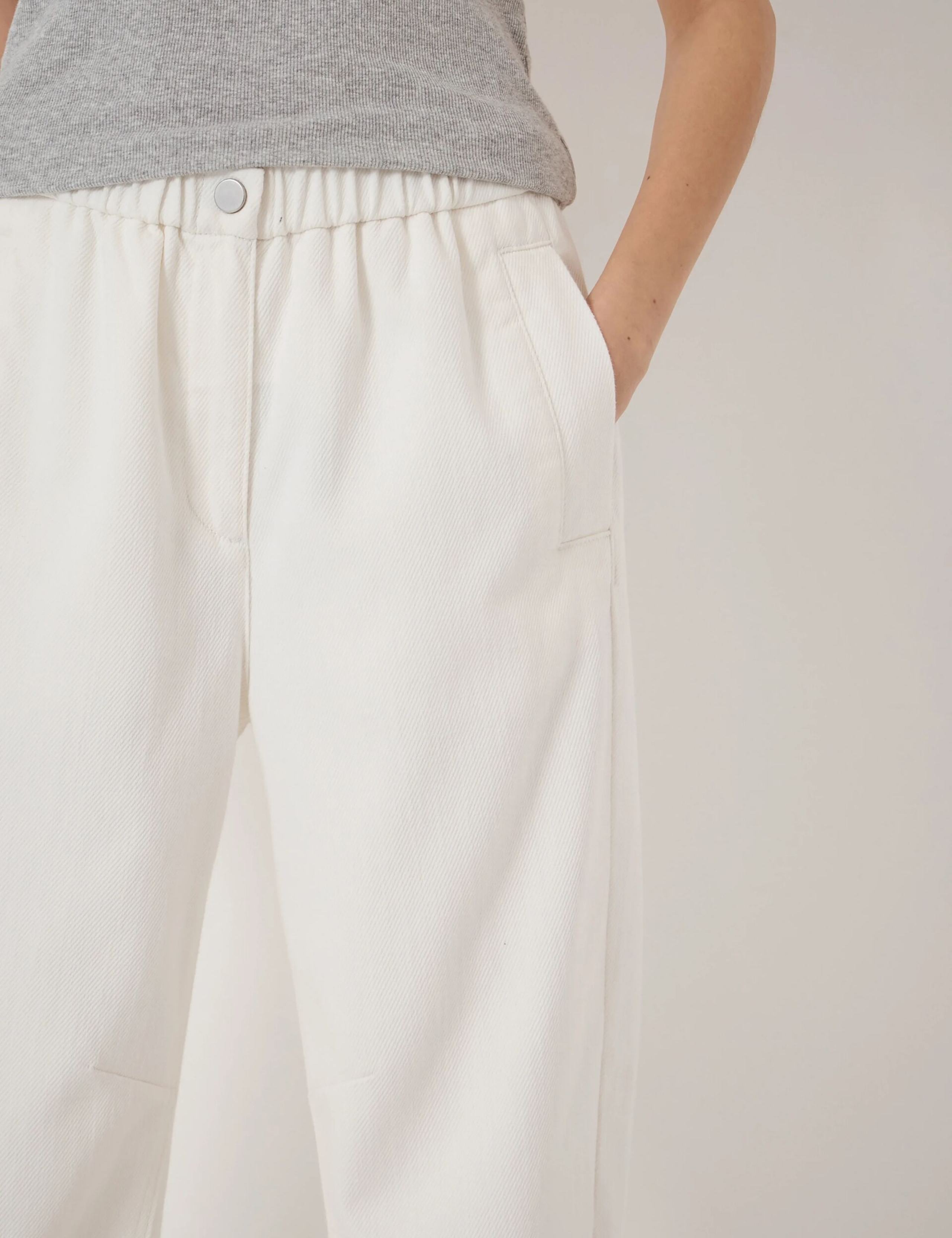 Supersoft Denim Barrel Turn Up Jeans 4 of 5