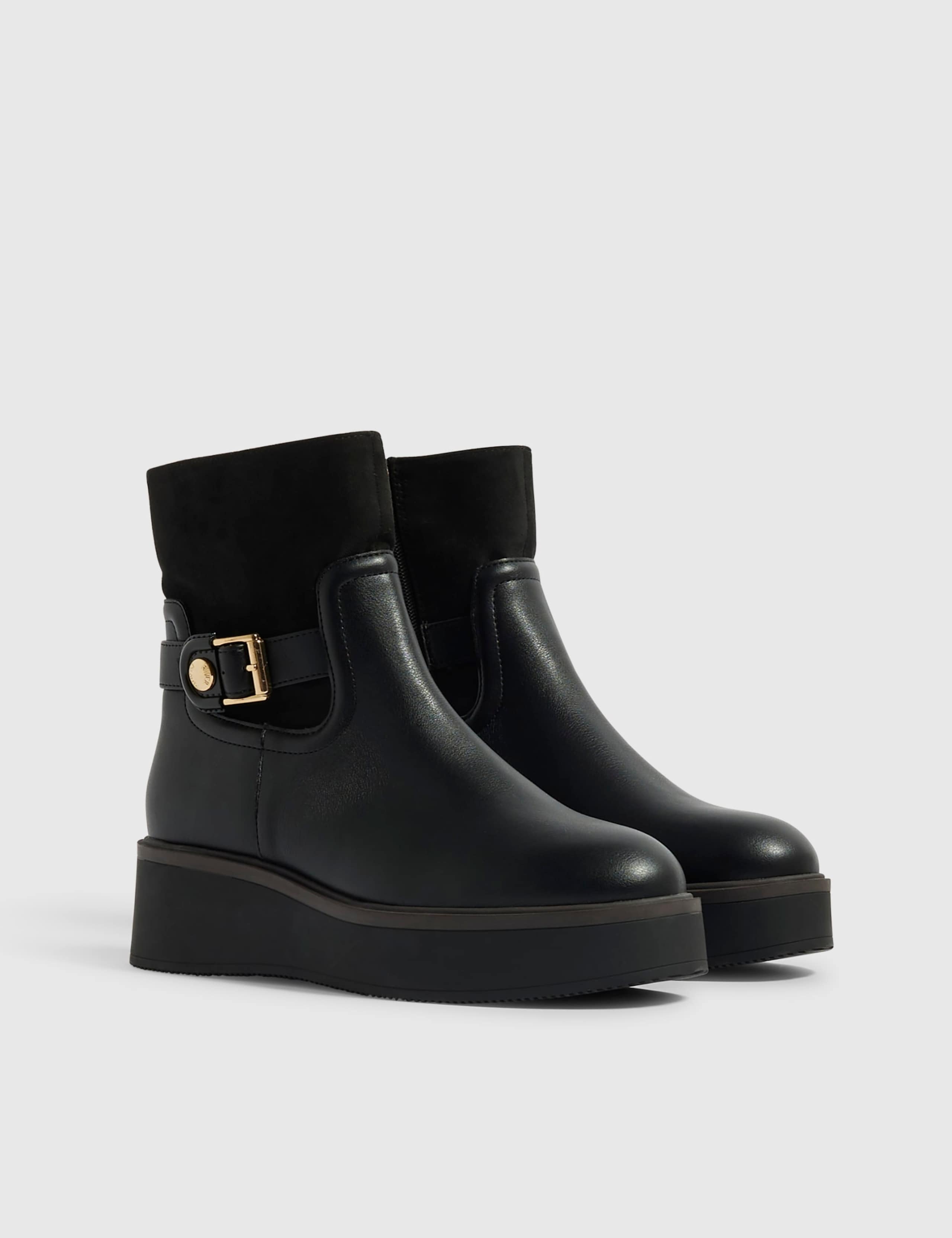 Buckle Wedge Ankle Boots 3 of 3