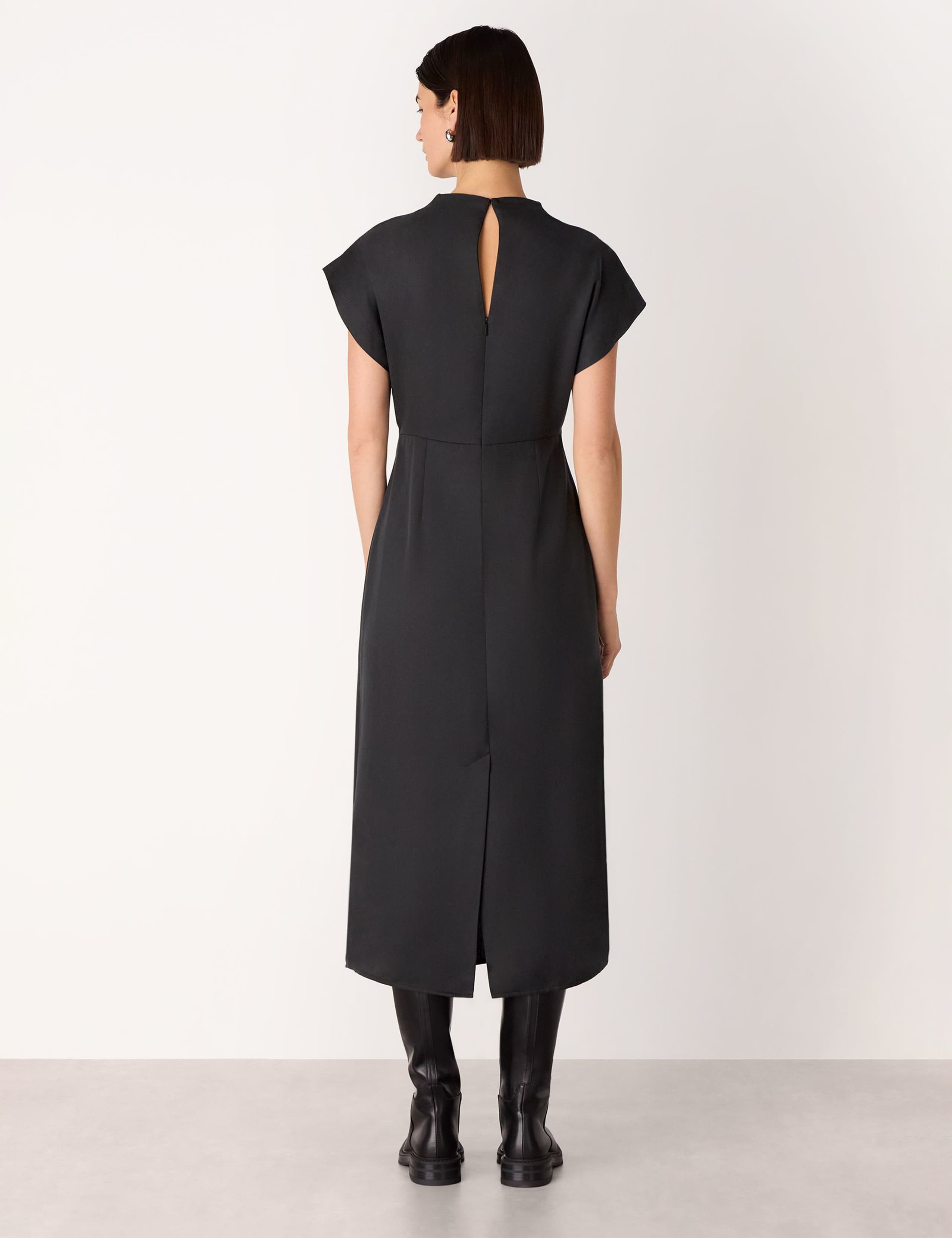 High Neck Twist Waist Midi Dress 3 of 4