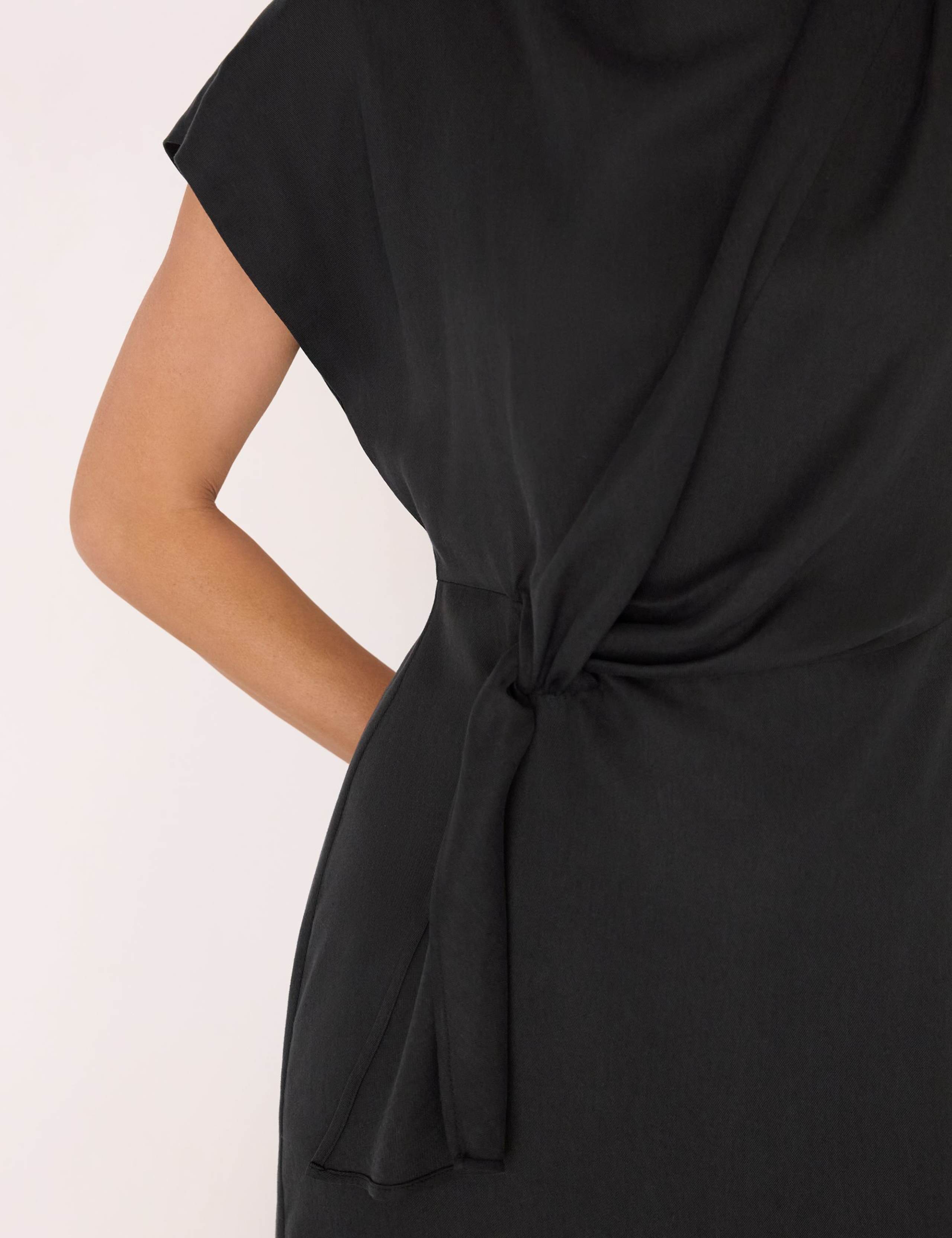 High Neck Twist Waist Midi Dress 4 of 4