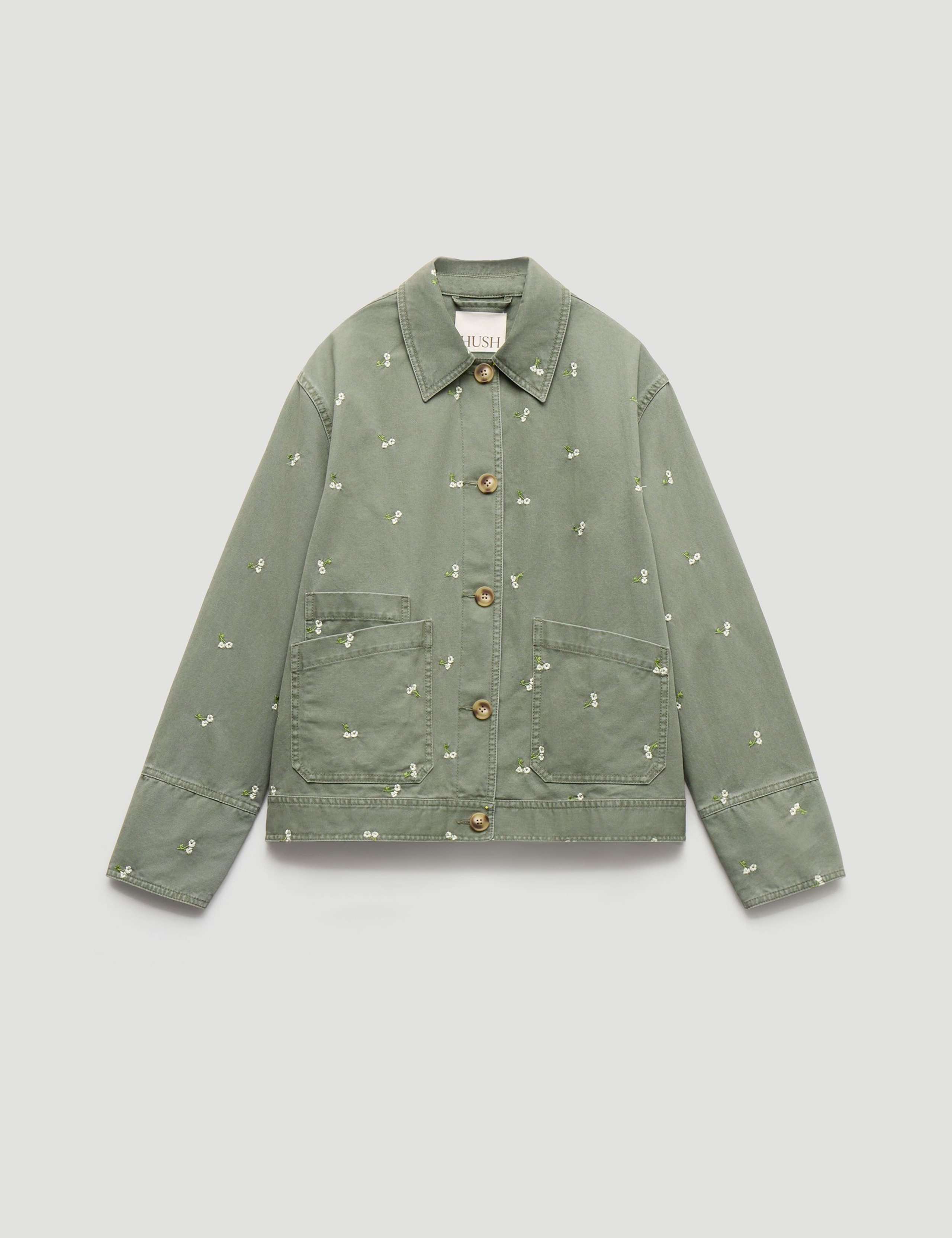 Pure Cotton Embroidered Utility Jacket 2 of 5