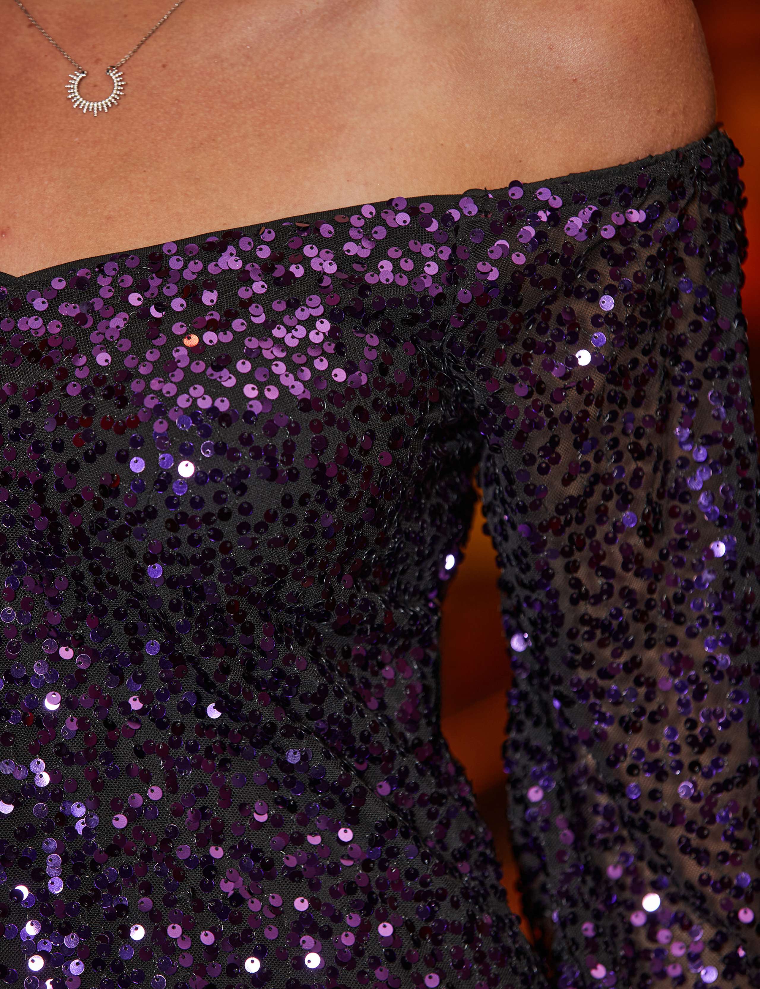 Sequin Bardot Blouson Sleeve Top 6 of 6