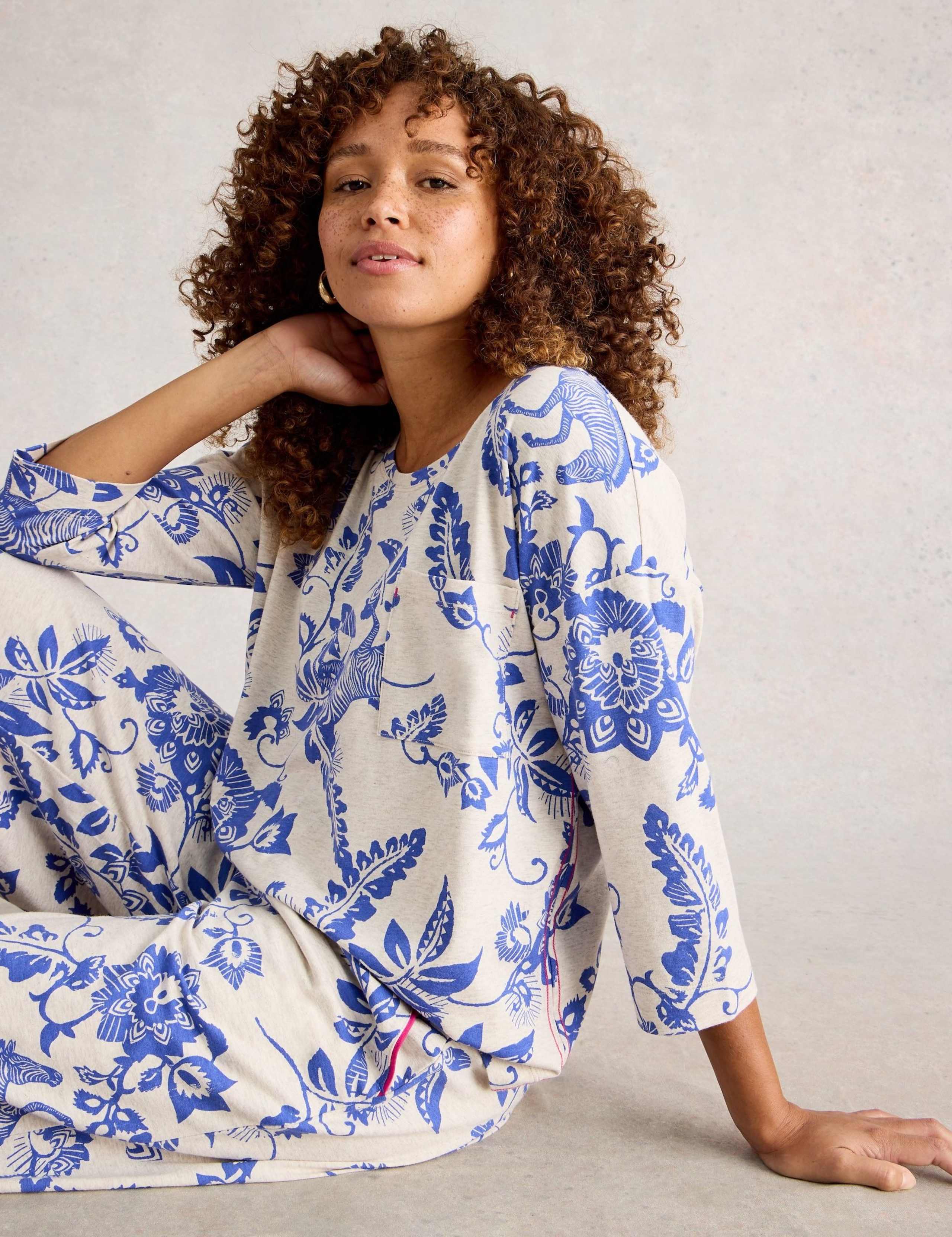 Cotton Modal Floral Pyjama Top 3 of 6