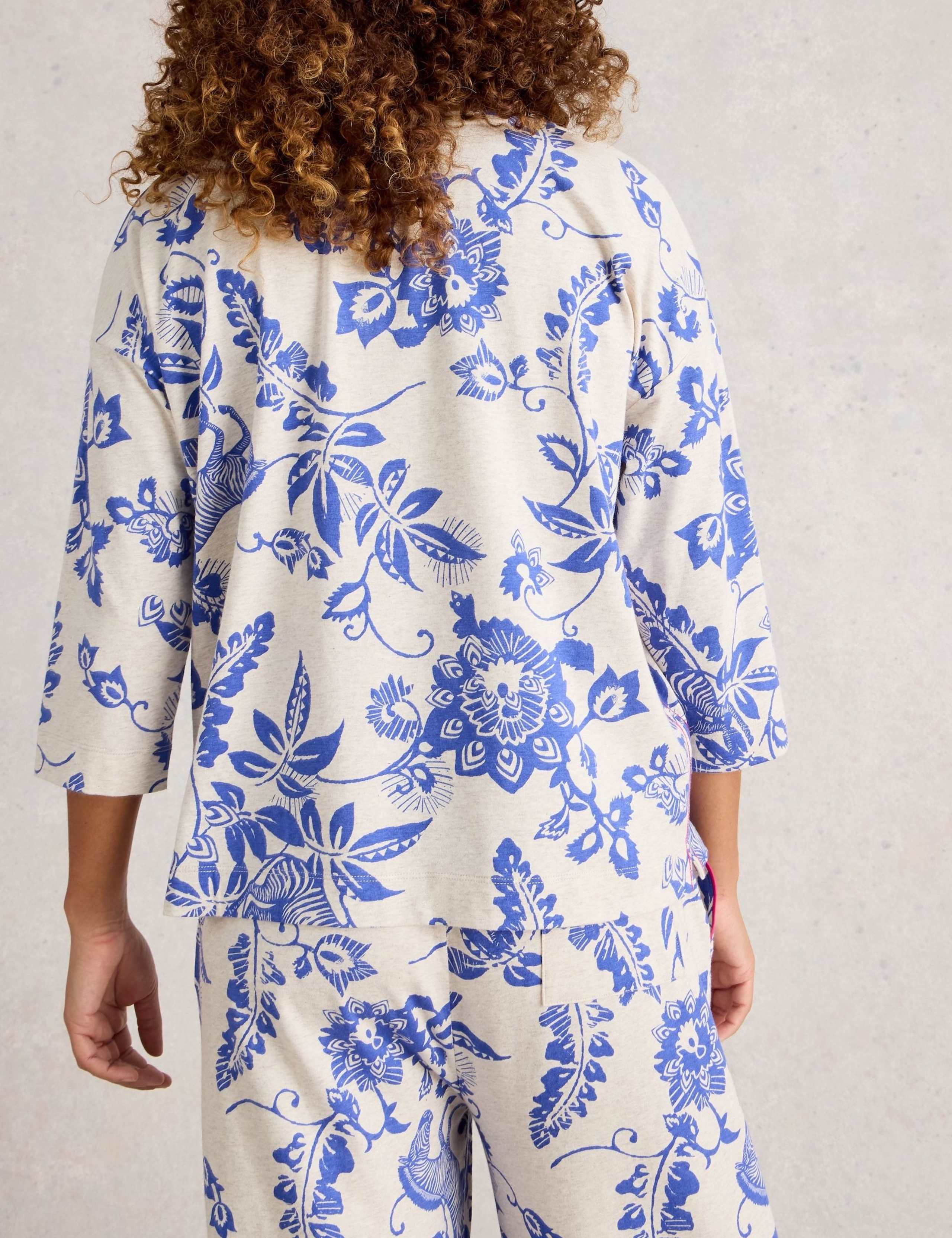 Cotton Modal Floral Pyjama Top 4 of 6