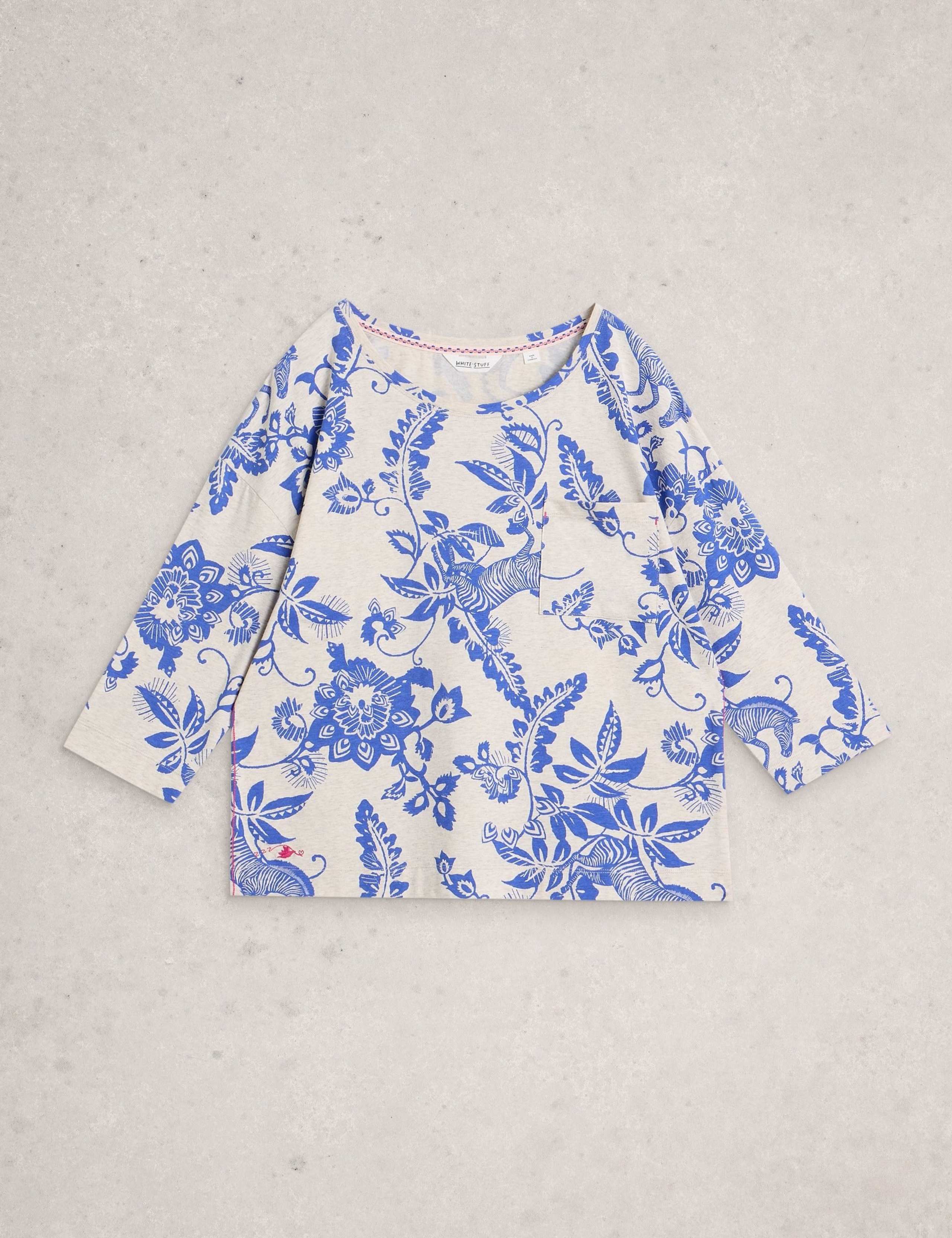 Cotton Modal Floral Pyjama Top 5 of 6