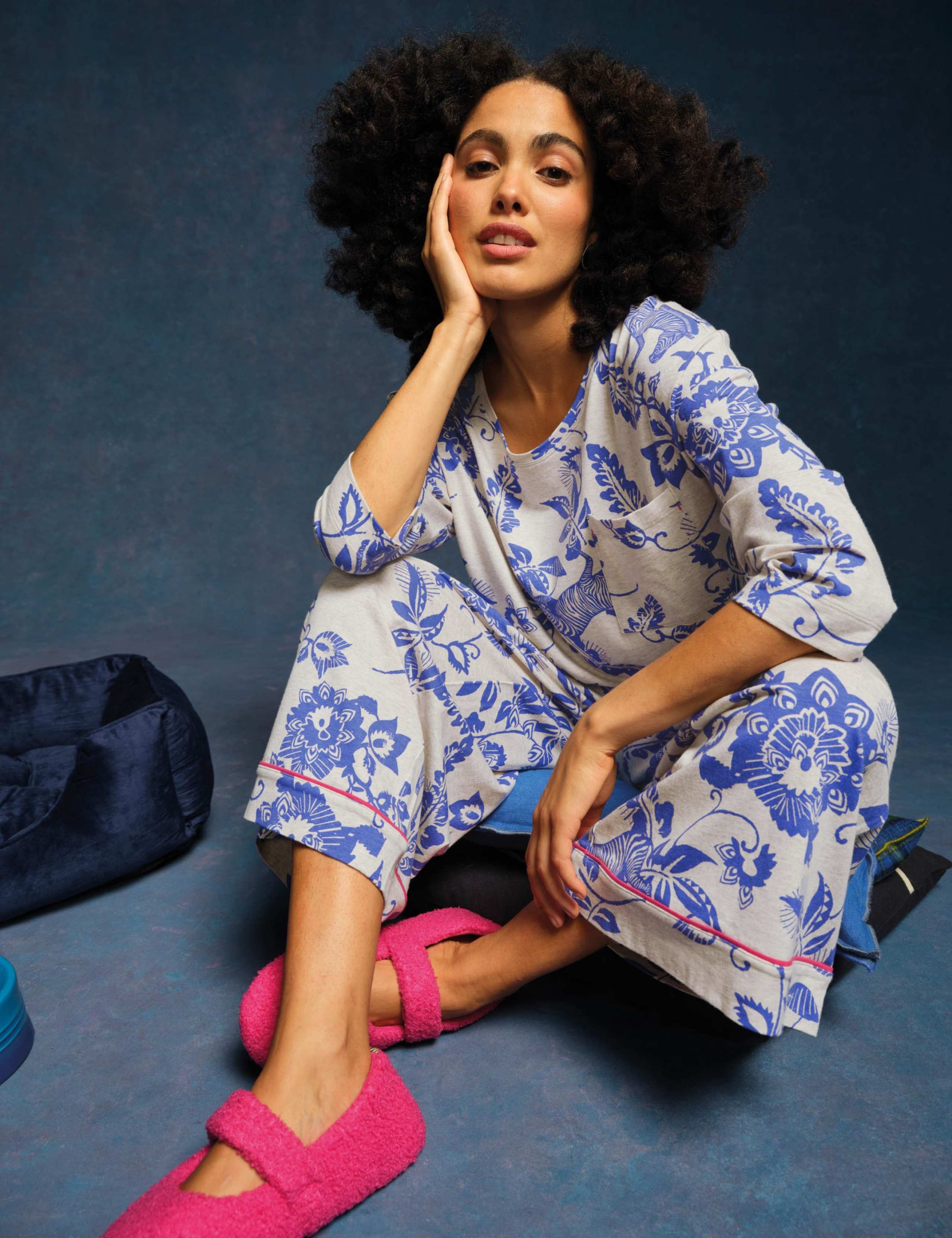 Cotton Modal Floral Pyjama Top 6 of 6