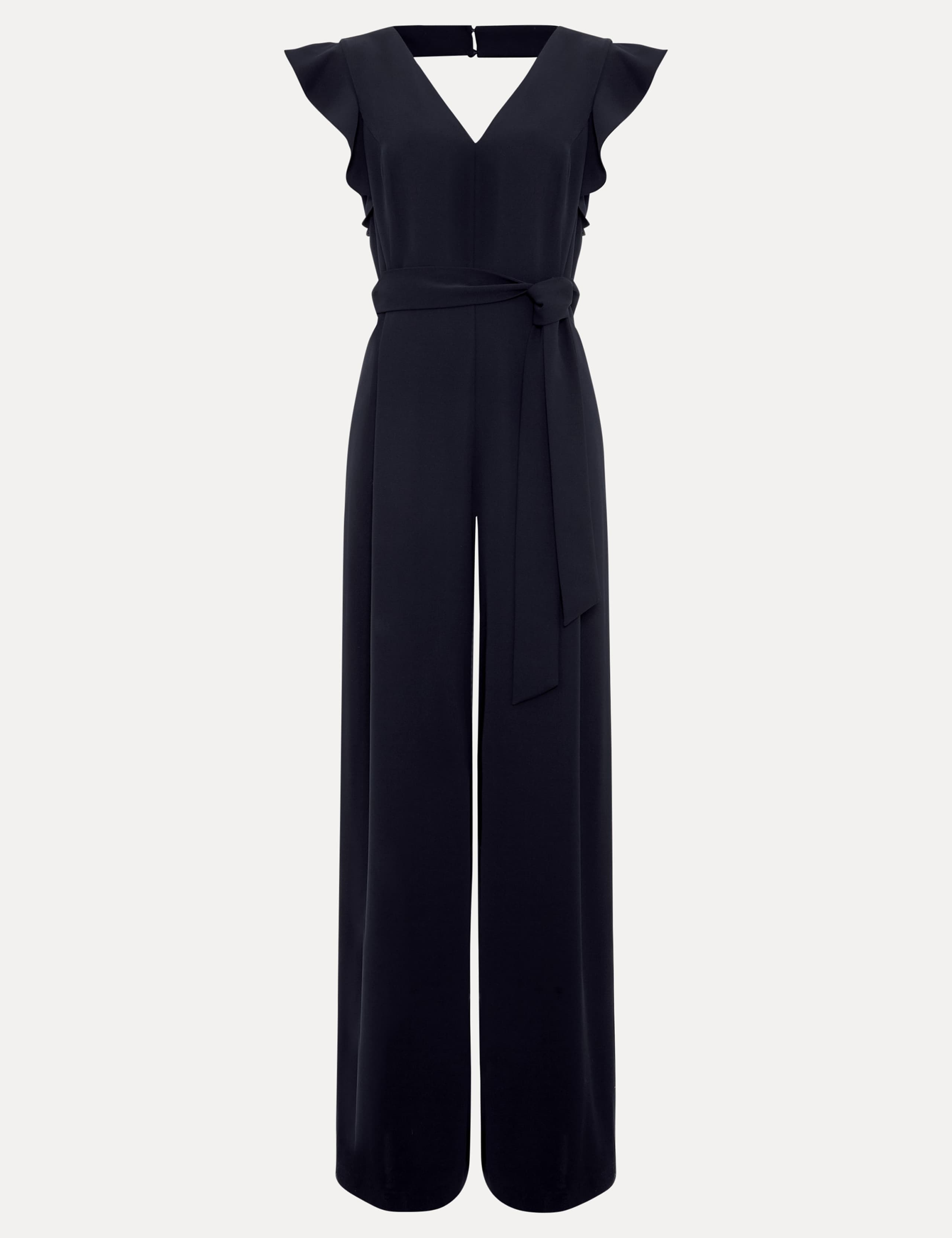 Belted Sleeveless Wide Leg Jumpsuit 2 of 6