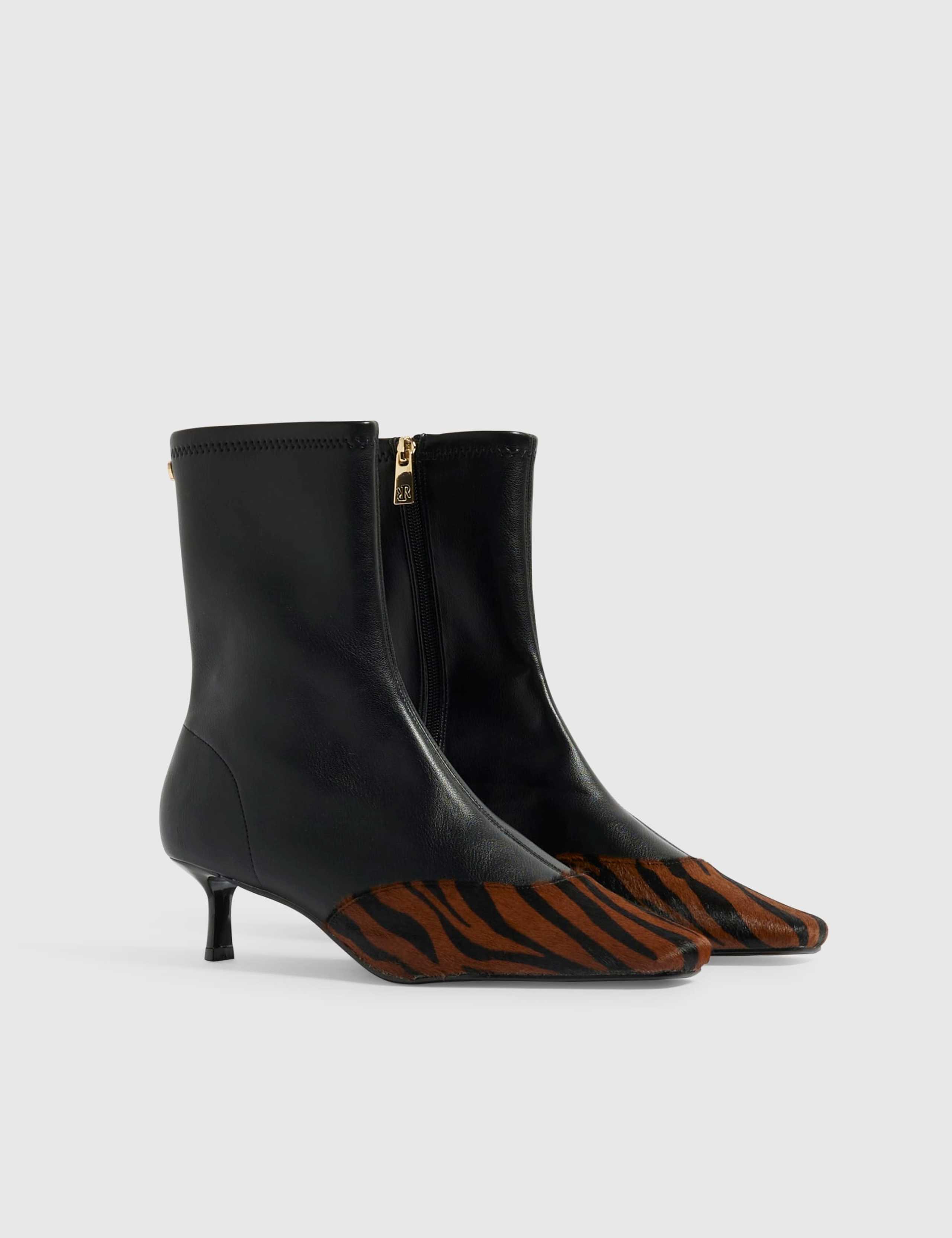 Kitten Heel Ankle Boots 4 of 5