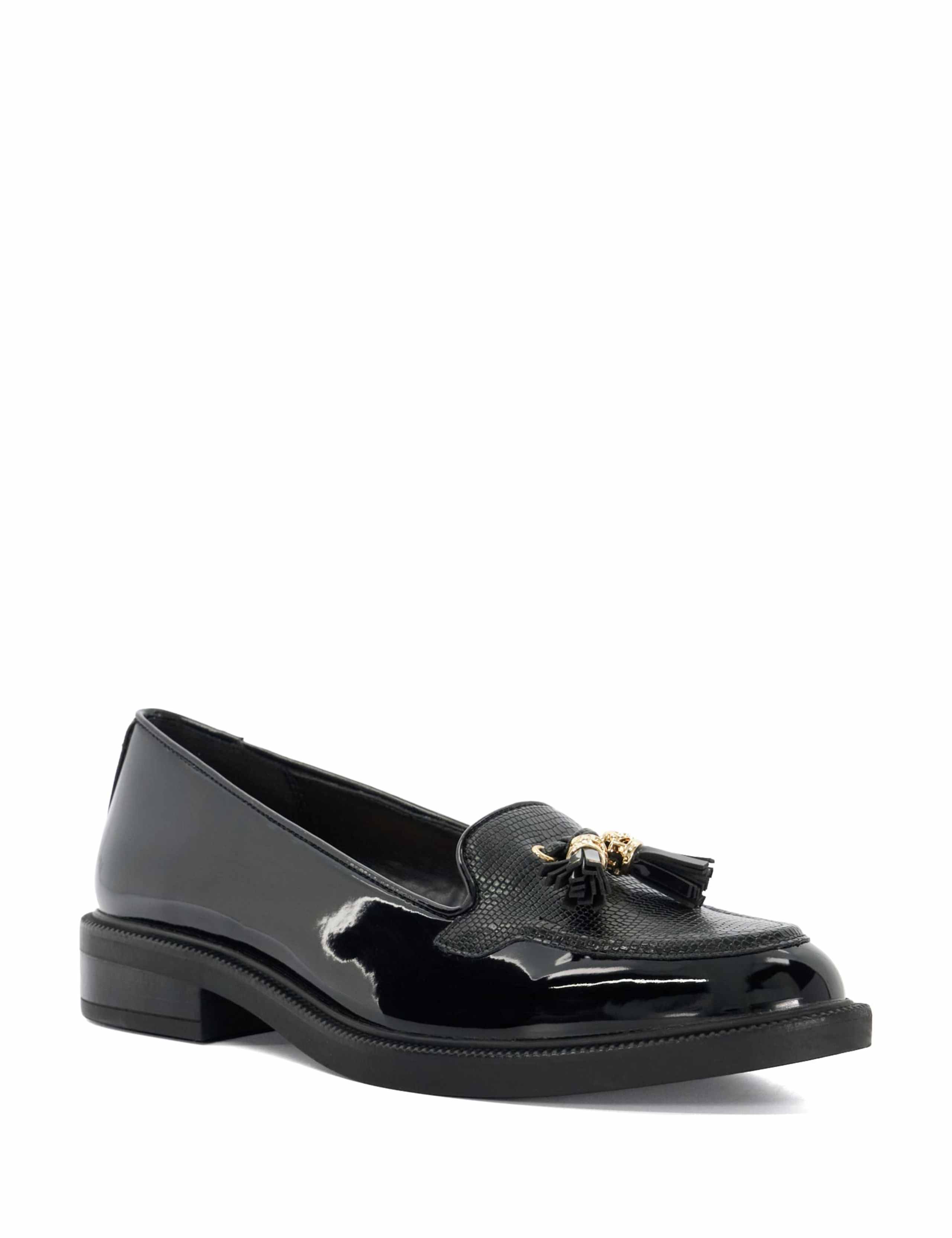 Tassel Slip On Block Heel Loafers 3 of 5