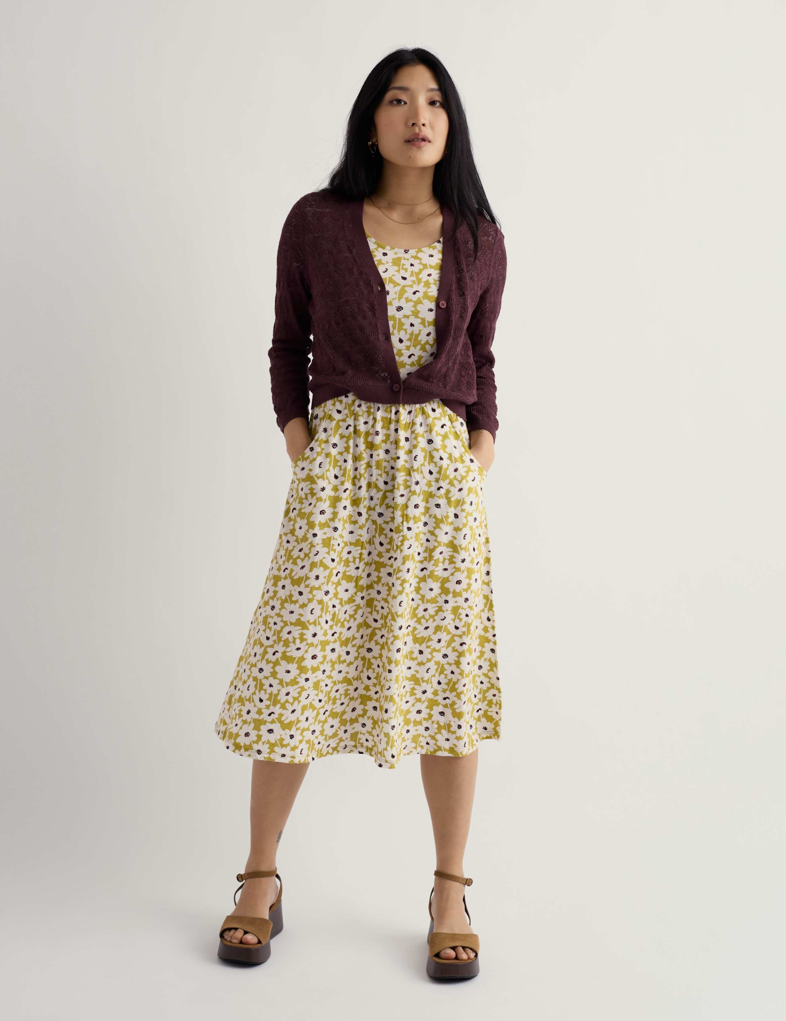 Pure Cotton Pointelle Cardigan 1 of 5