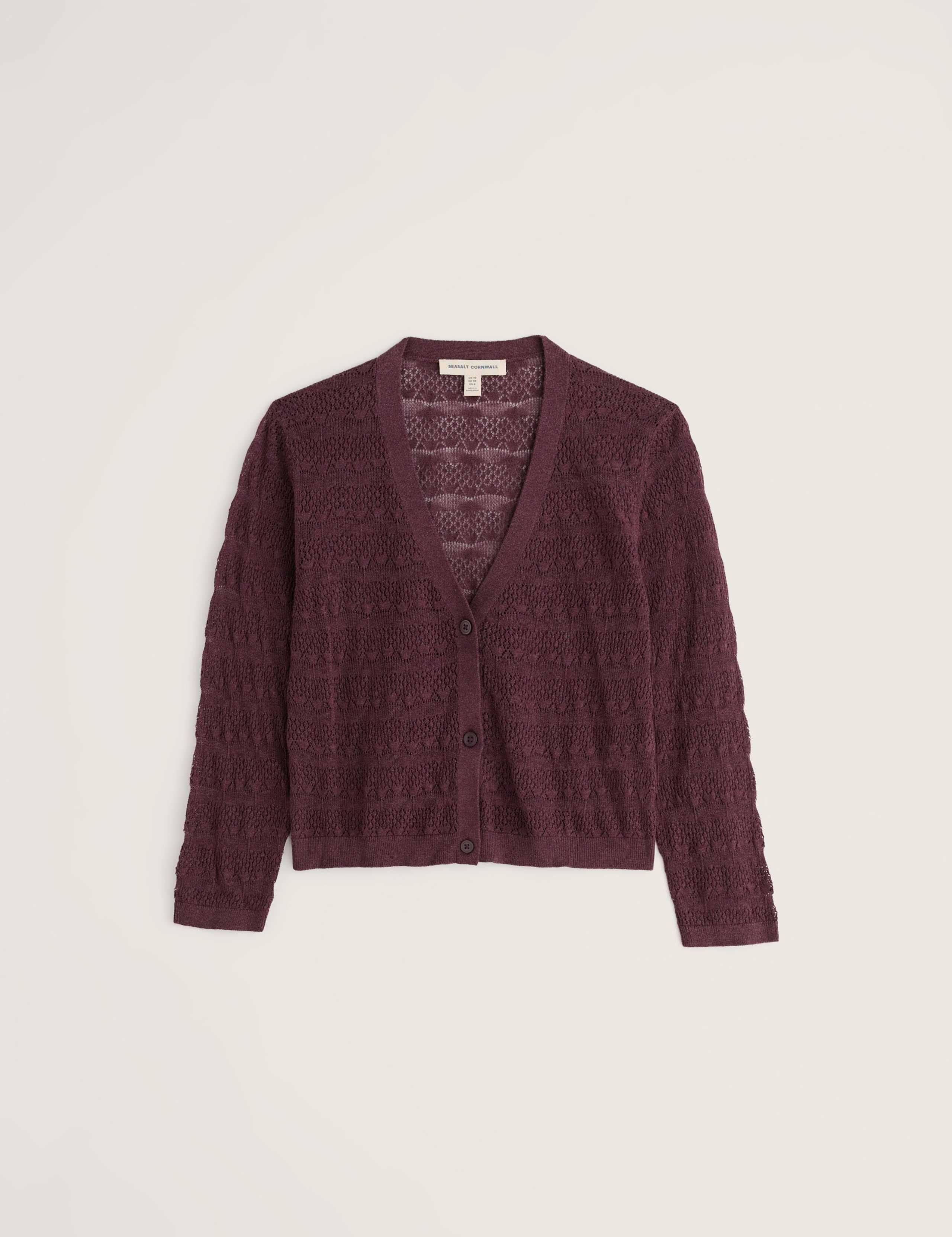 Pure Cotton Pointelle Cardigan 2 of 5