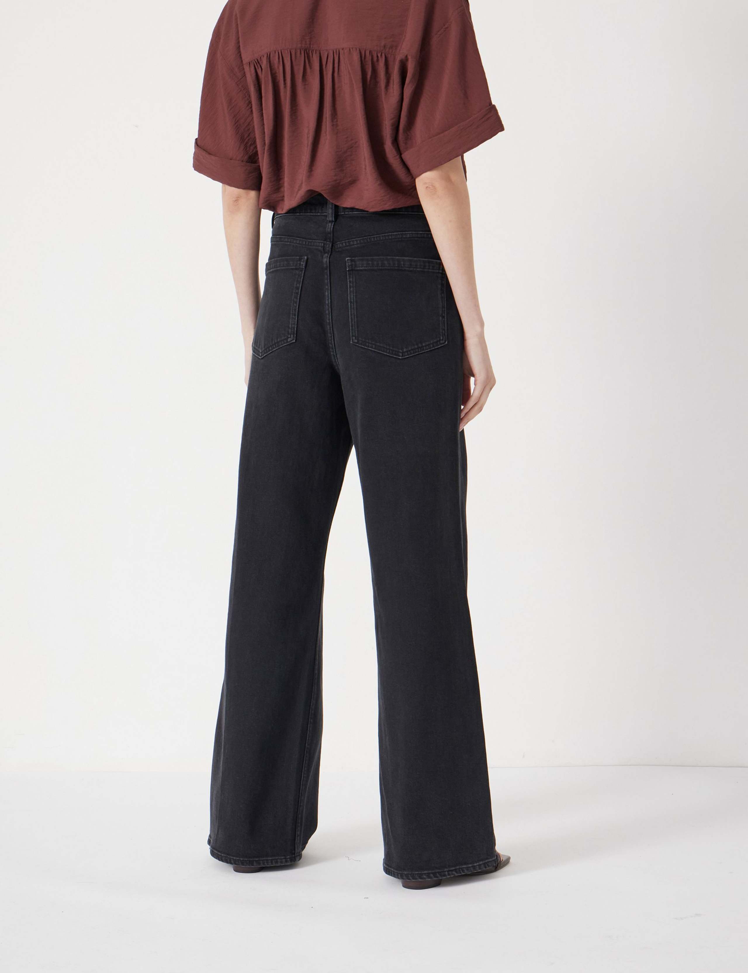 Mid Rise Wide Leg Jeans 4 of 5