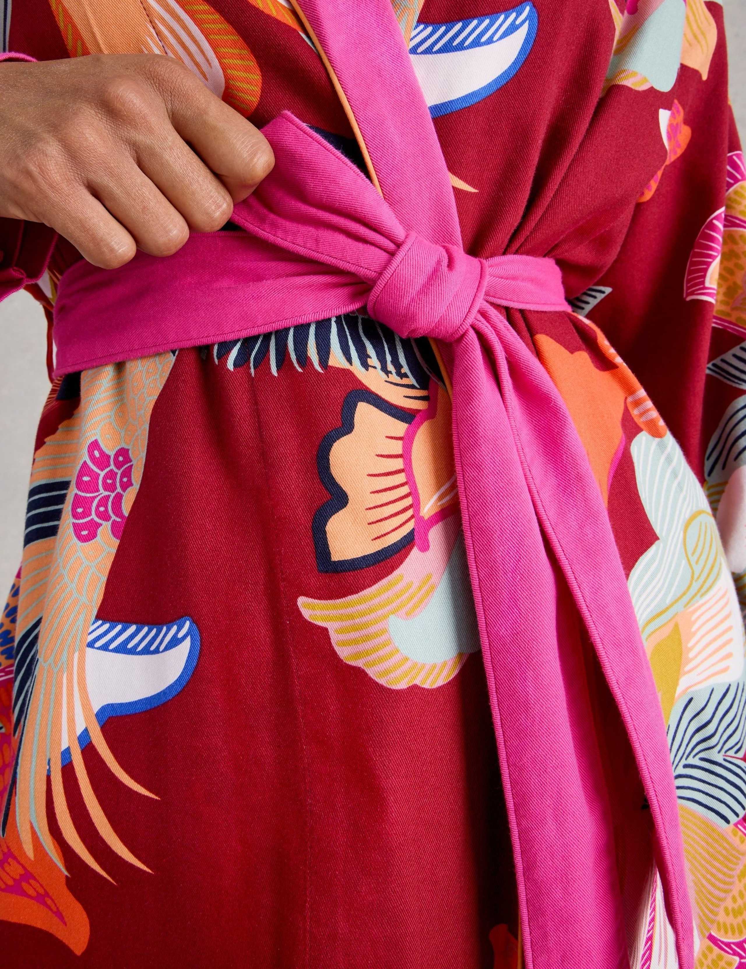 Cotton Rich Printed Dressing Gown 5 of 5