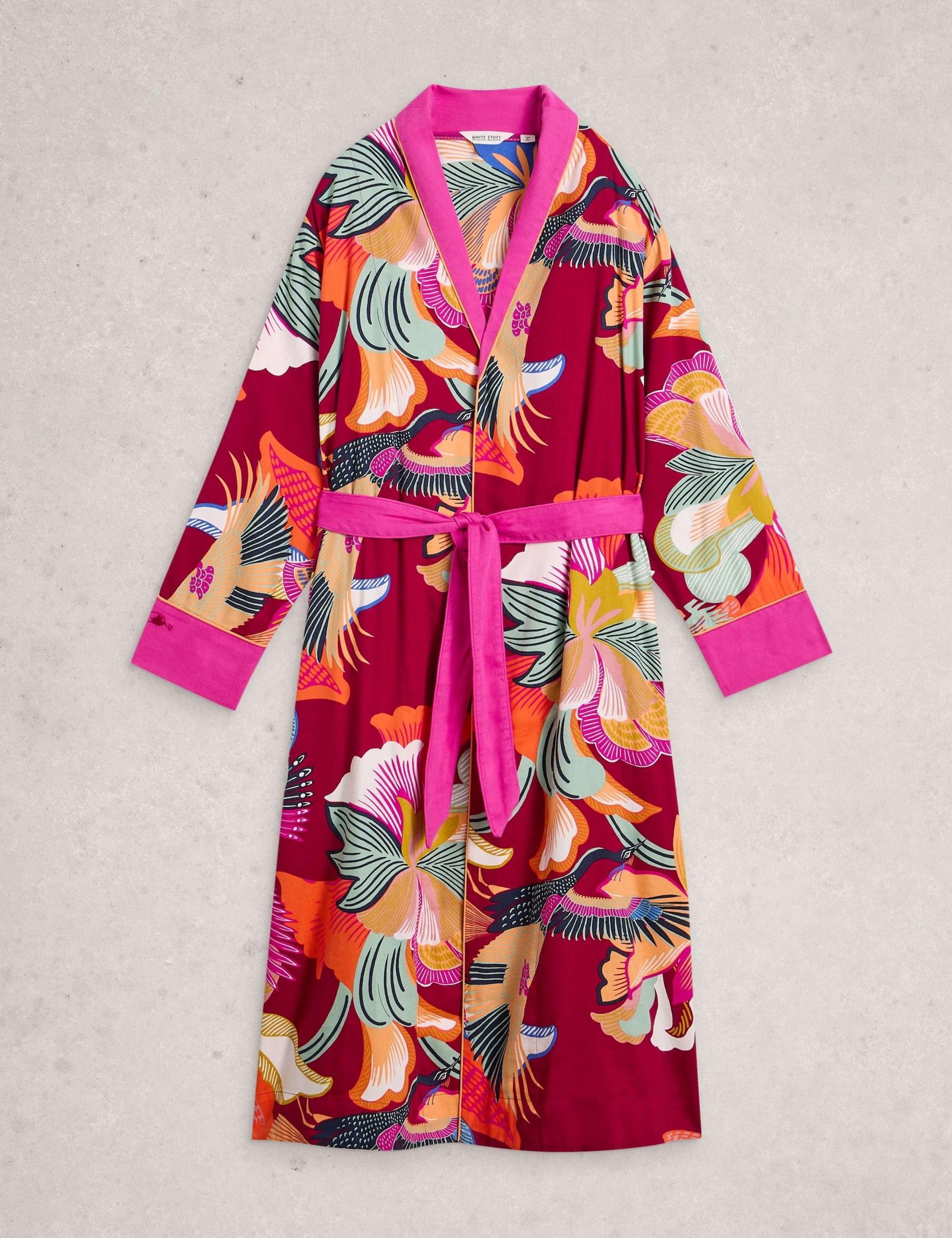 Cotton Rich Printed Dressing Gown 2 of 5
