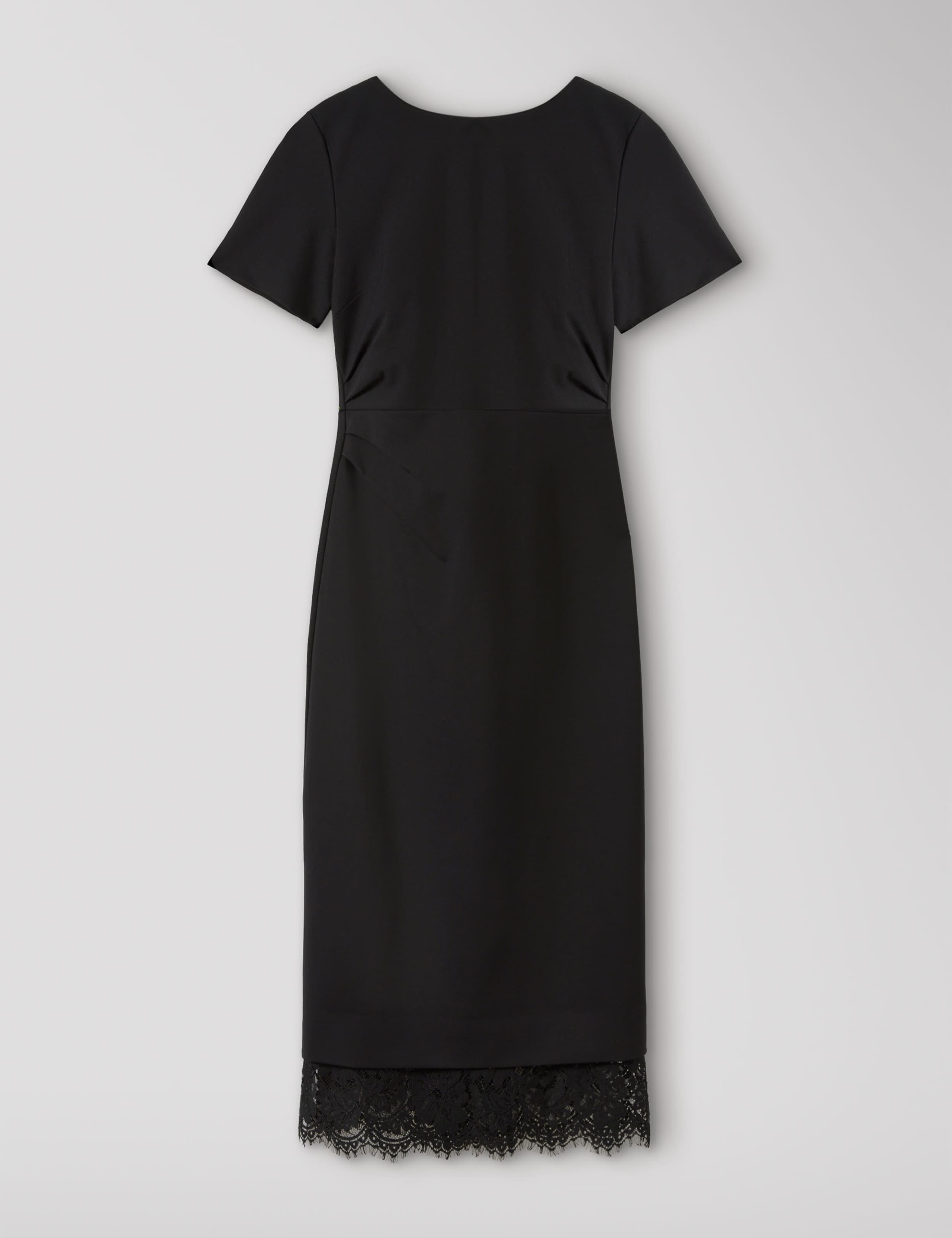 Detachable Lace Trim Midi T-Shirt Dress 2 of 6