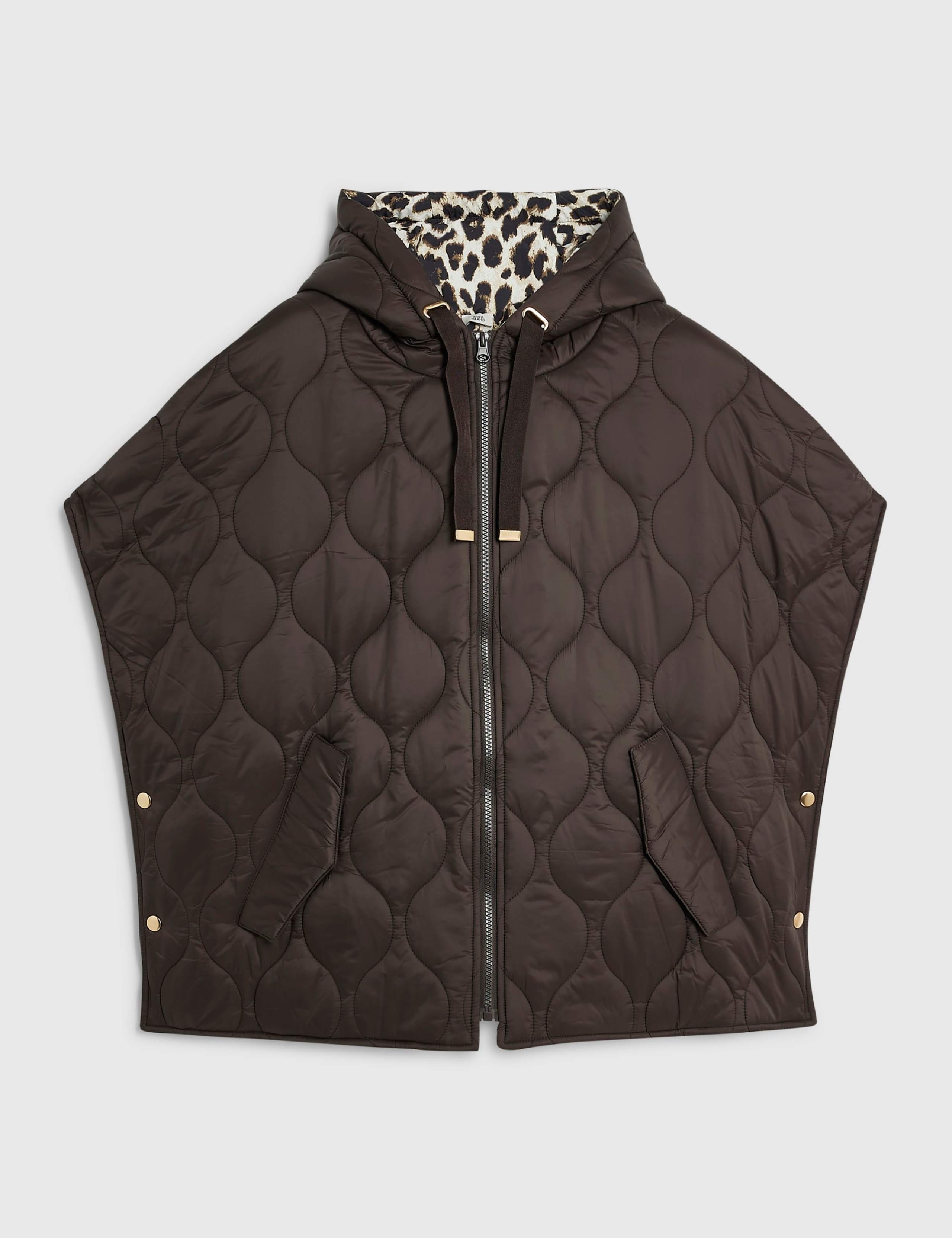 Animal Print Padded Puffer Gilet 2 of 3