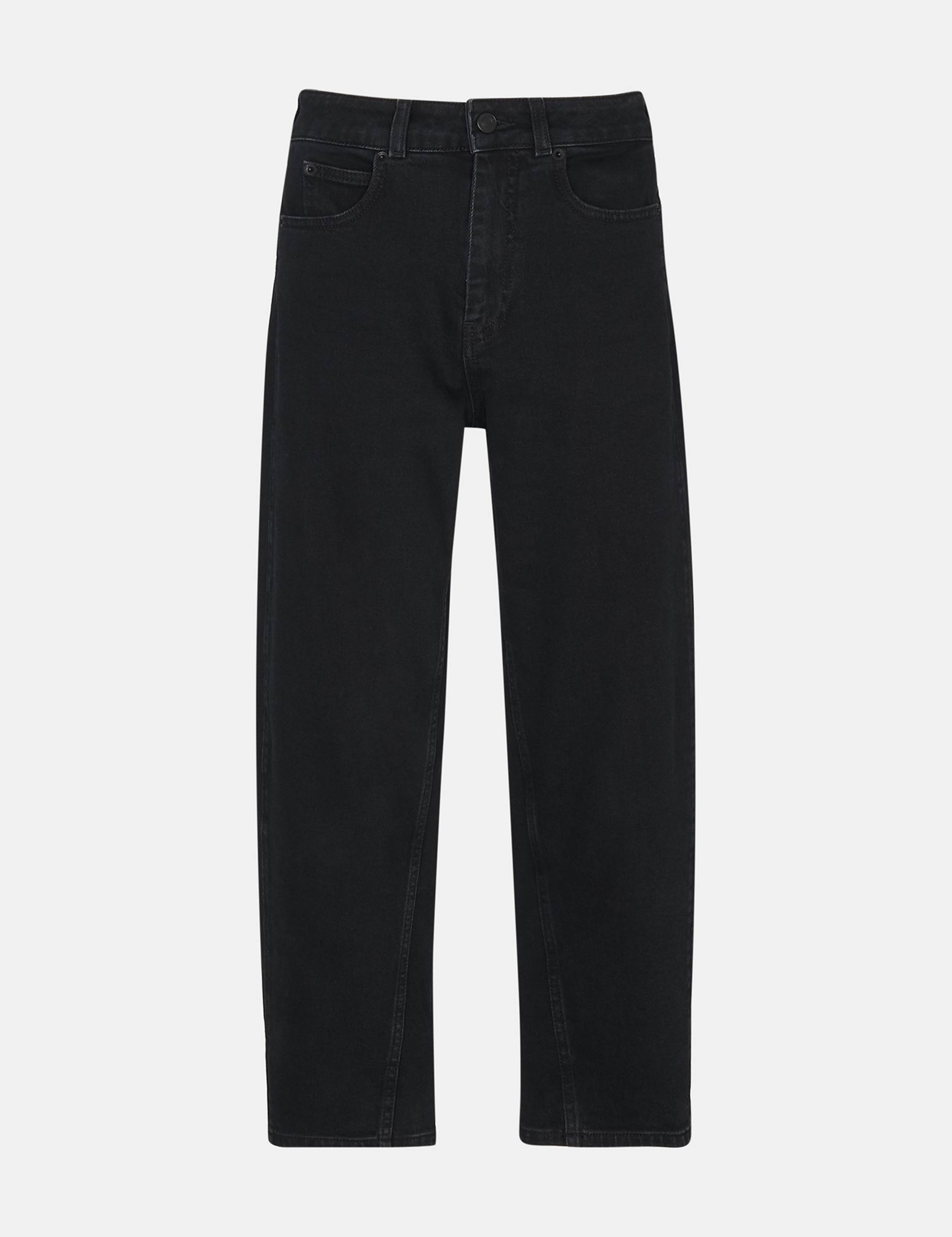 Stretch High Waisted Barrel Leg Jeans 2 of 4